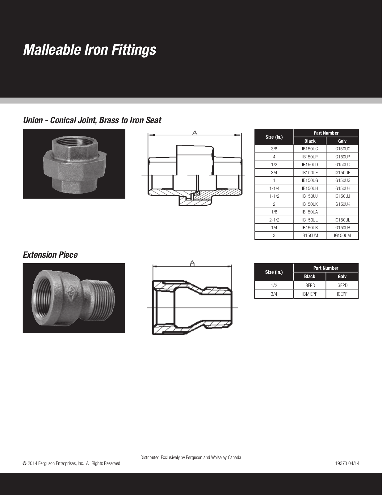 Ferguson Enterprises IB150UC, IG150UC, IB150UP, IG150UP, IB150UD User Manual