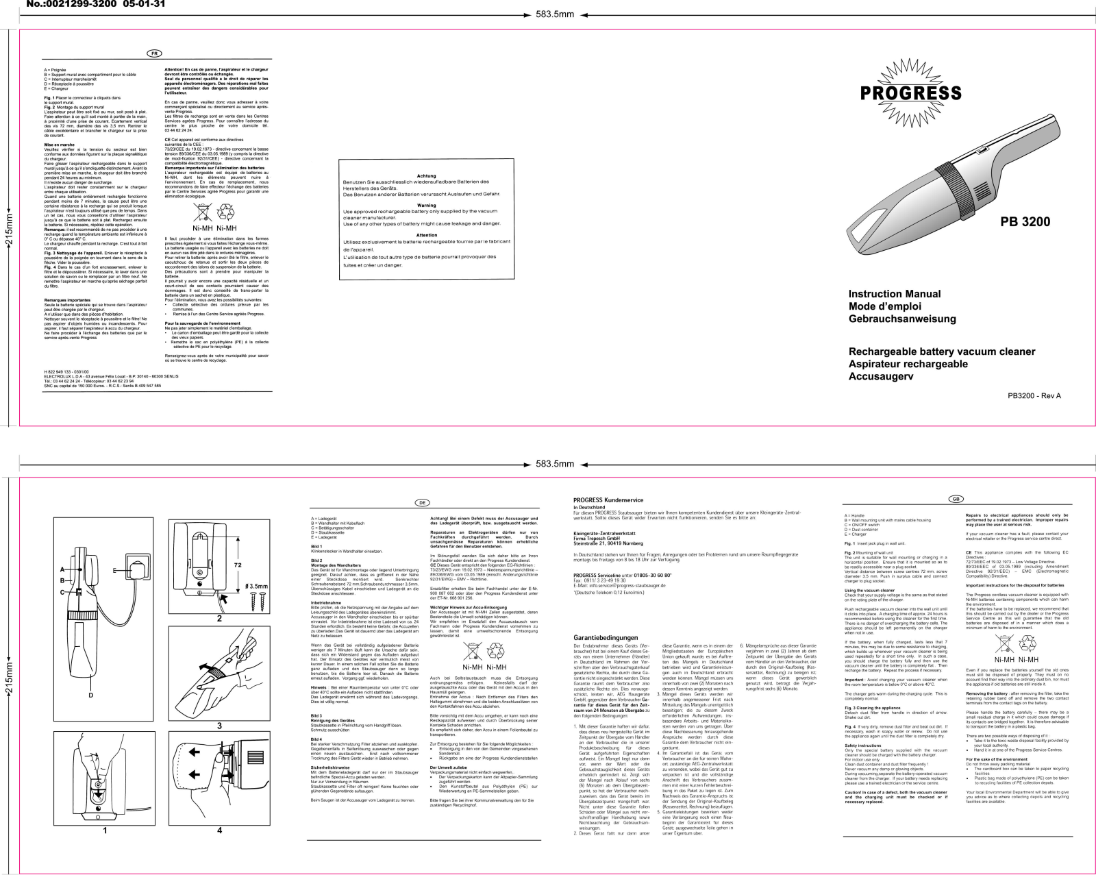 Progress PB3200 User Manual