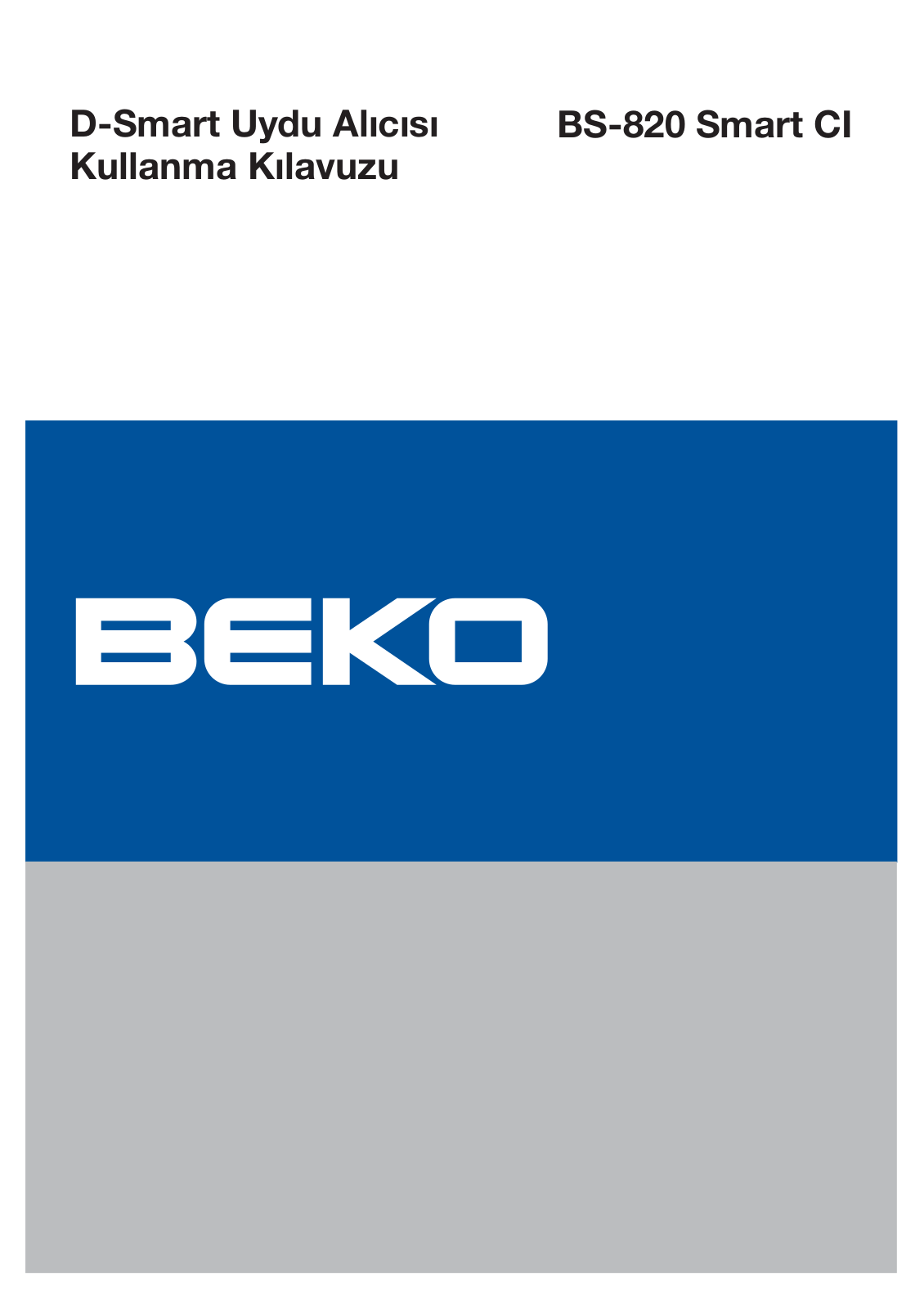 Beko BS-820 Smart CI User manual