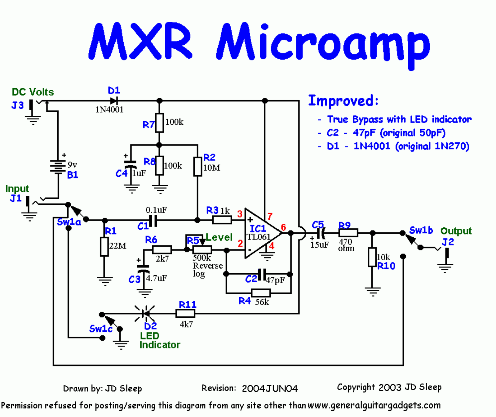 MXR m 133 micro schematic