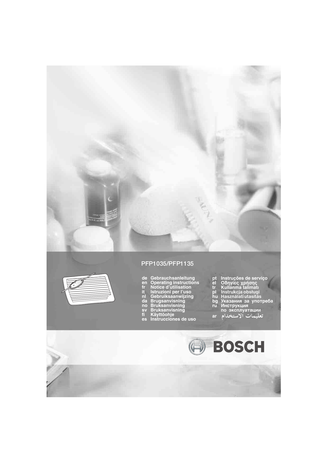 Bosch PFP1135, PFP1035 Manual