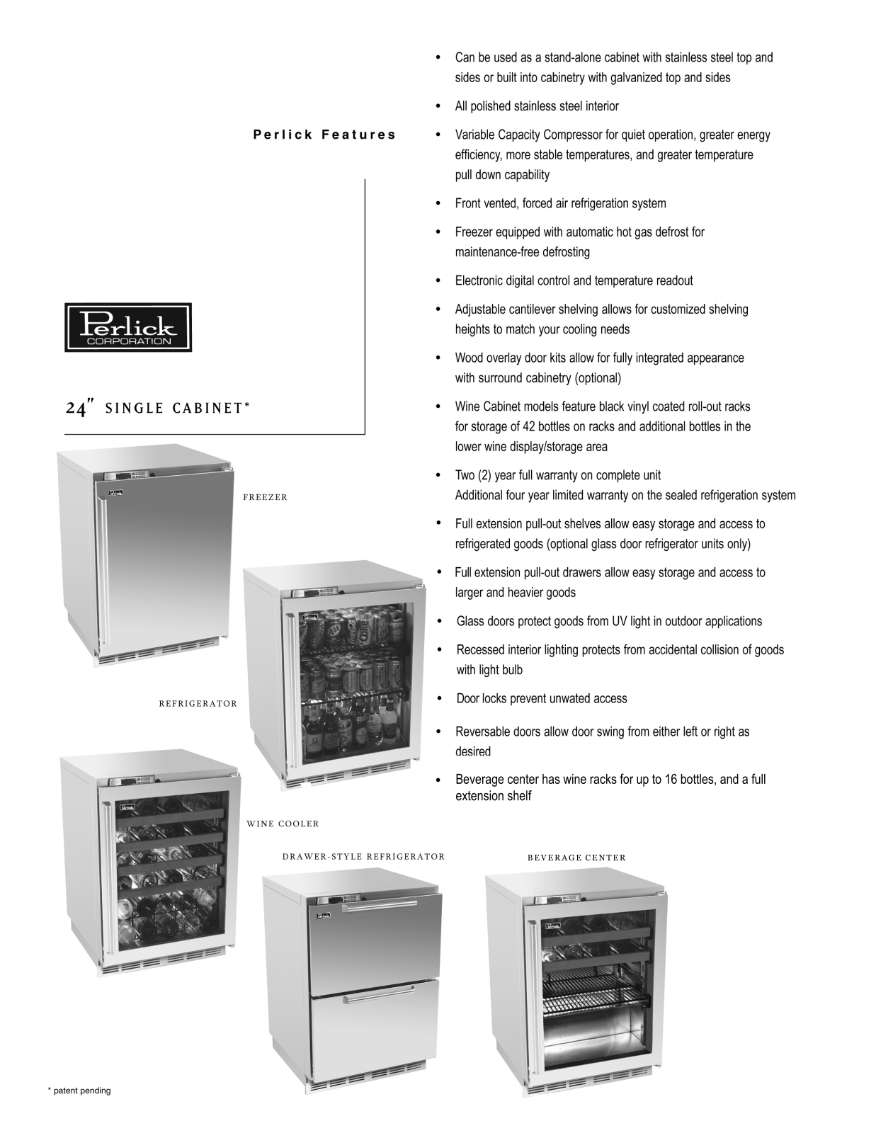 Perlick H1B-B User Manual