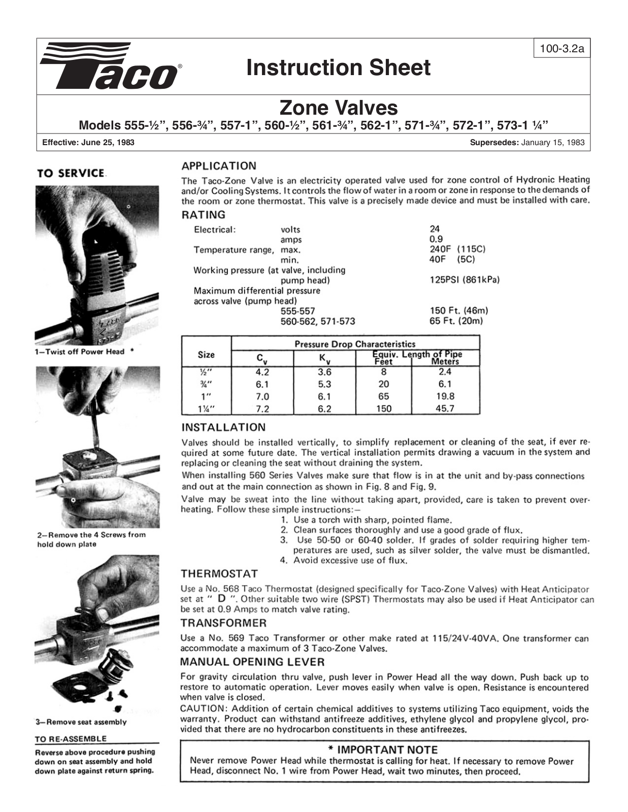 Taco 555-½”, 556-¾”, 557-1”, 560-½”, 561-¾” User Guide - ManualMachine.com
