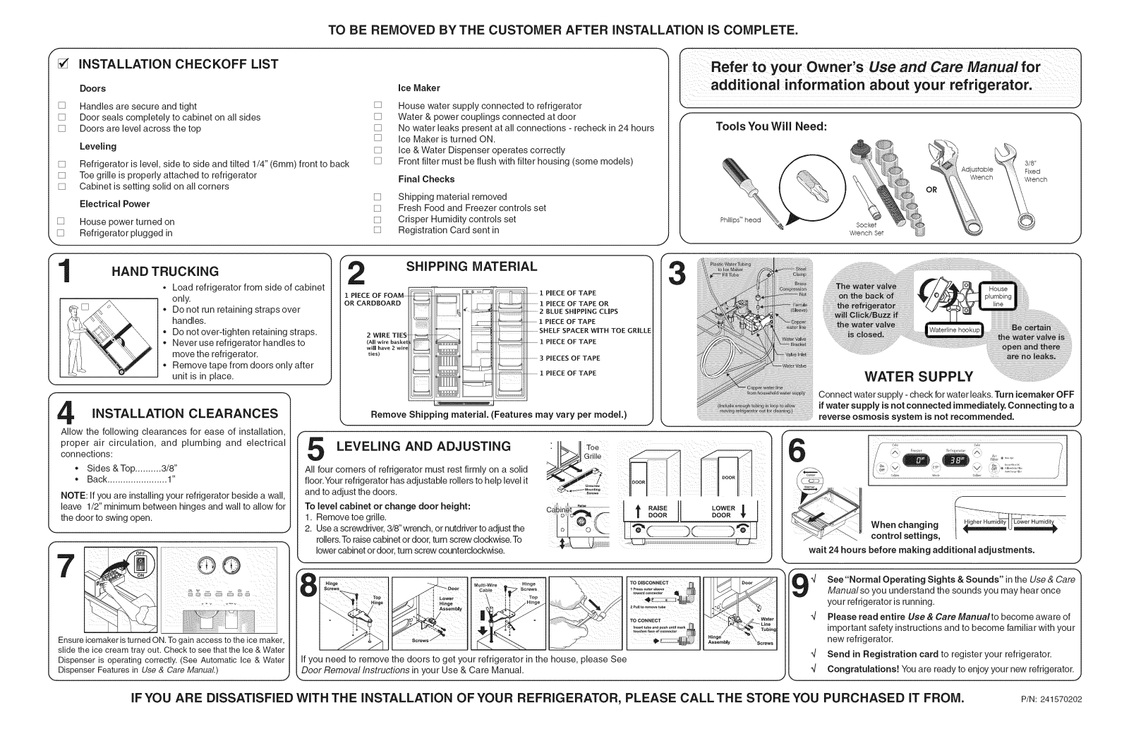 Kenmore Pro 25355333600, 25355333606, 25355333607, 25355333602, 25355333603 Installation Guide - ManualMachine.com