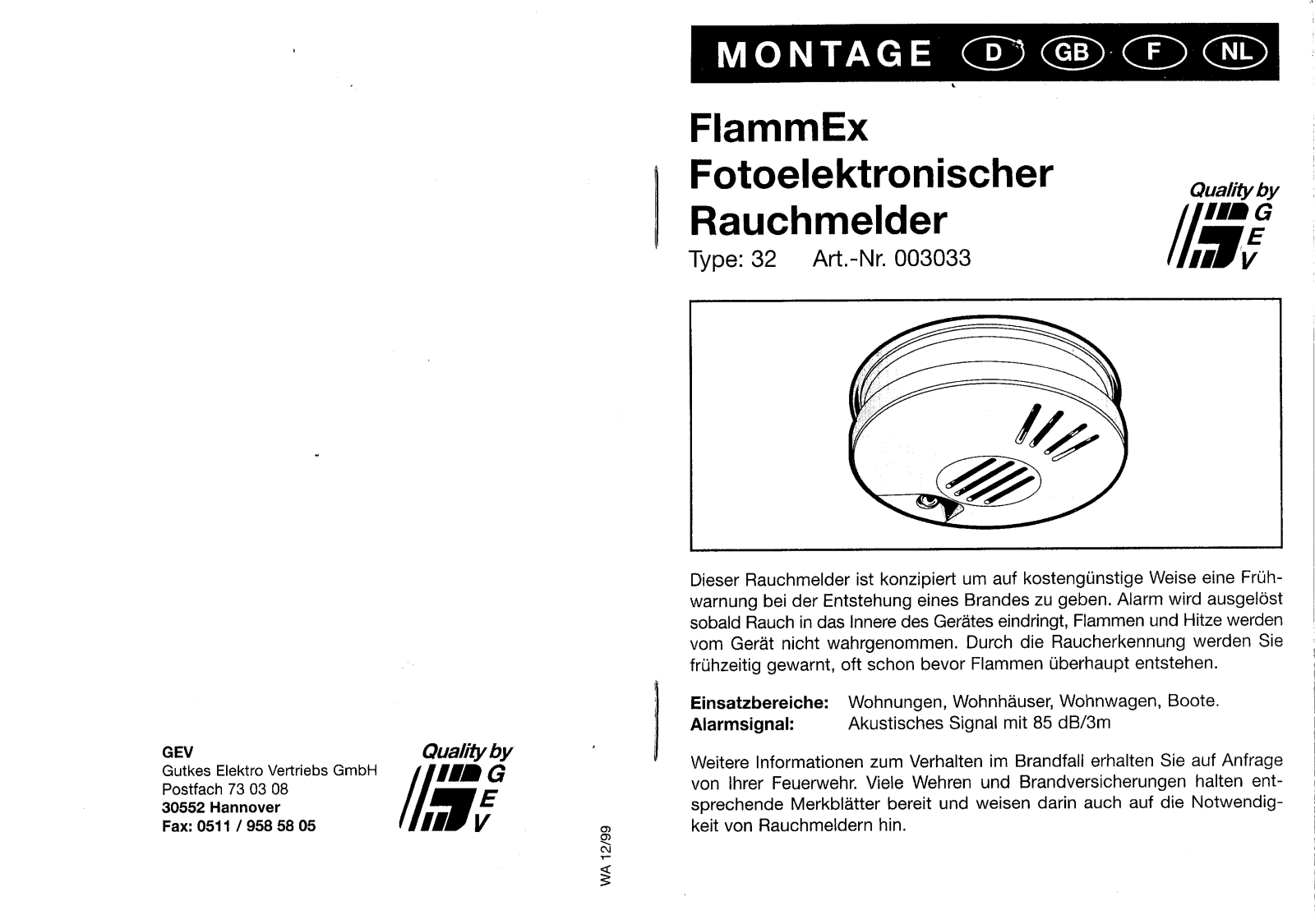 FlammEx 32 User Manual