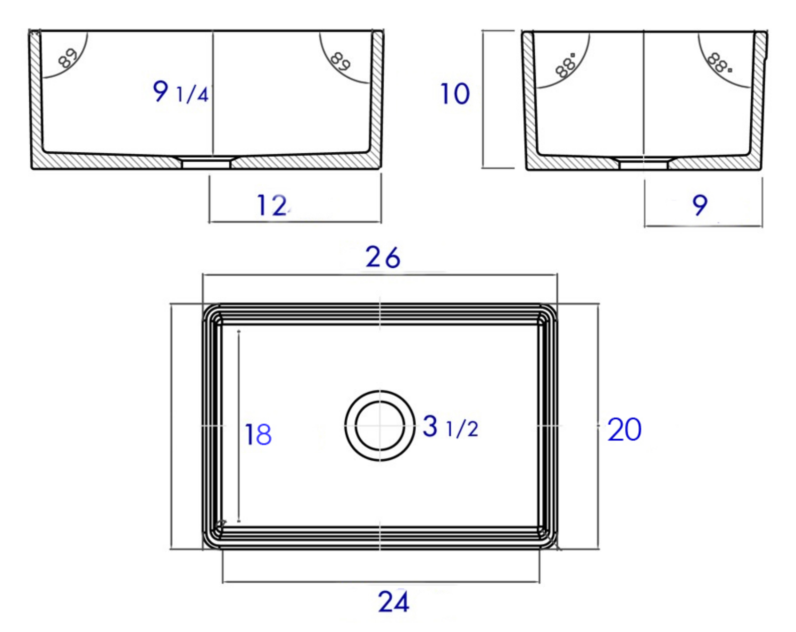 Alfi Brand NBT1086 Dimensions - ManualMachine.com