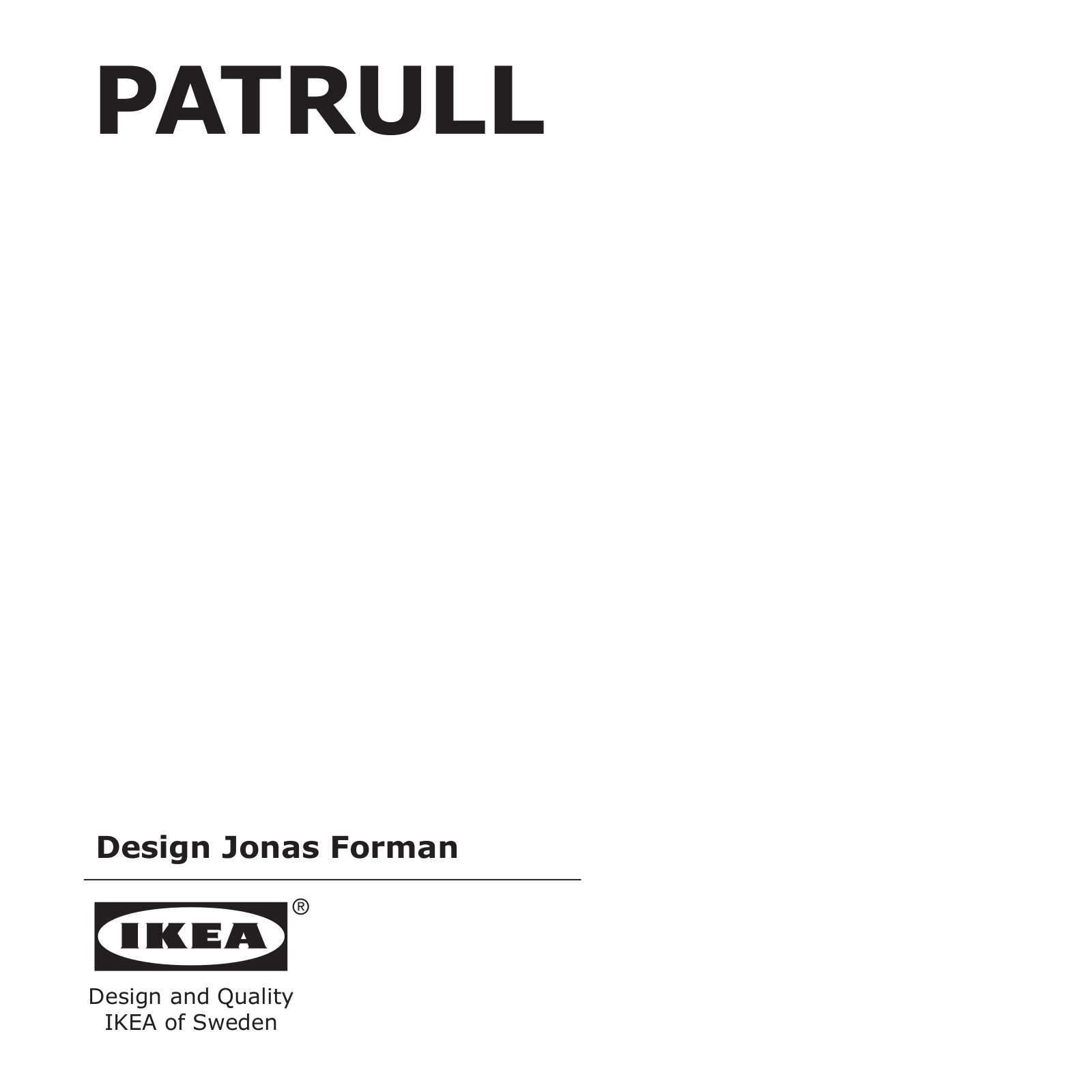 IKEA PATRULL User Manual