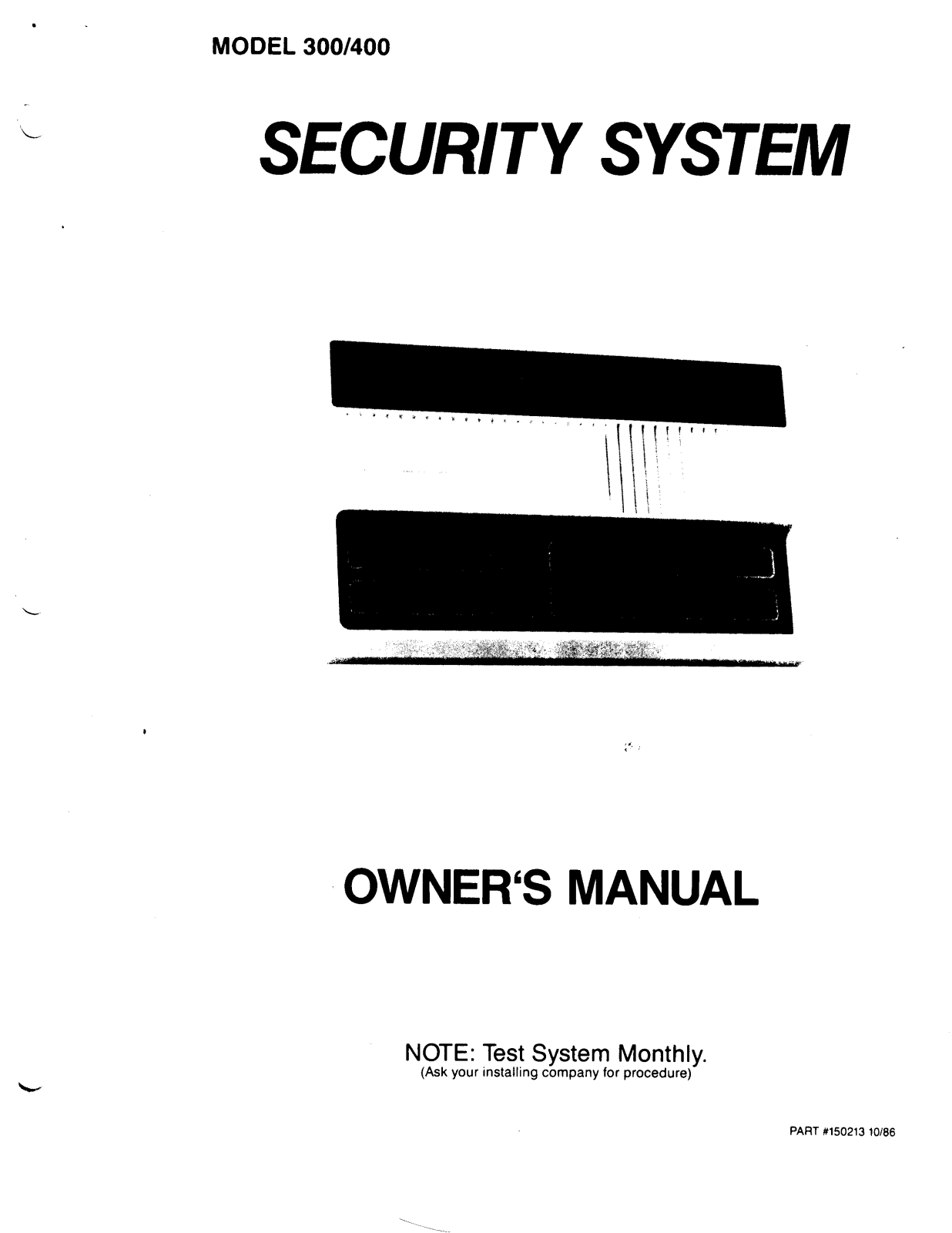 SILENT KNIGHT 300, 400 Owner's Manual