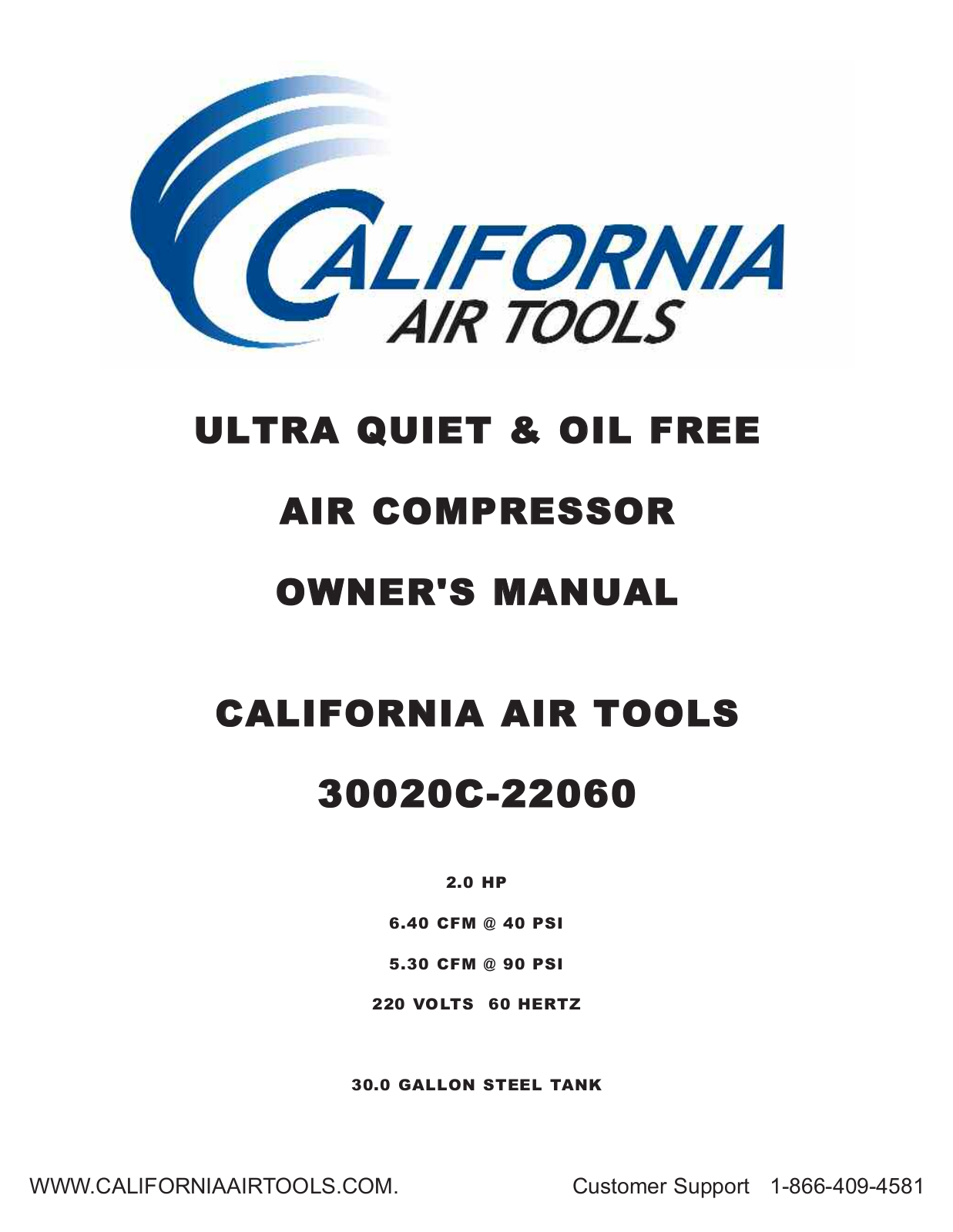 California air tools 30020C-22060 User Manual