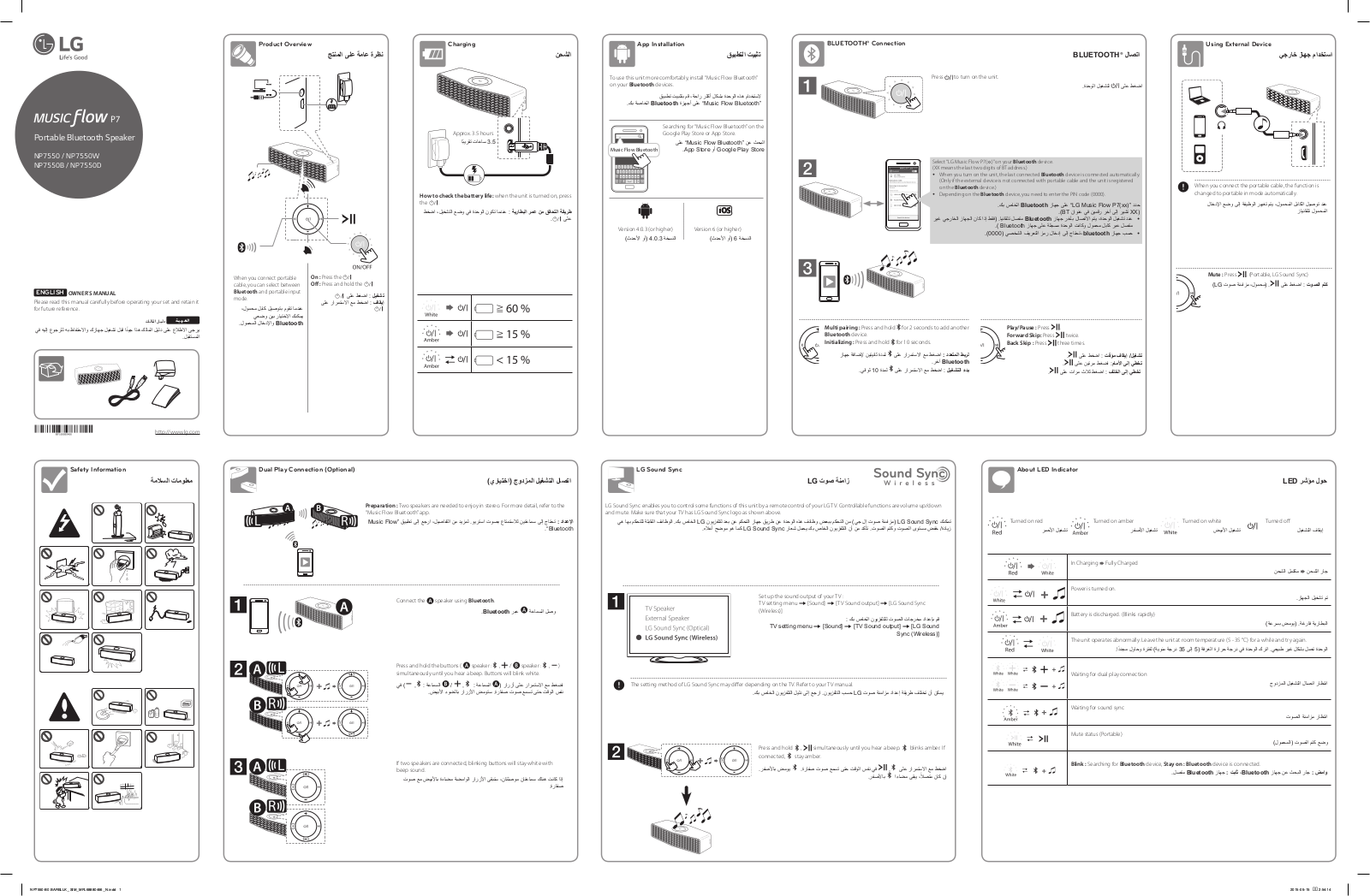 LG NP7550 Owner’s Manual