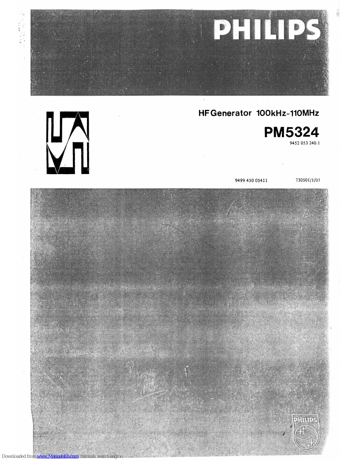 Philips PM5324 Operating Manual - ManualMachine.com