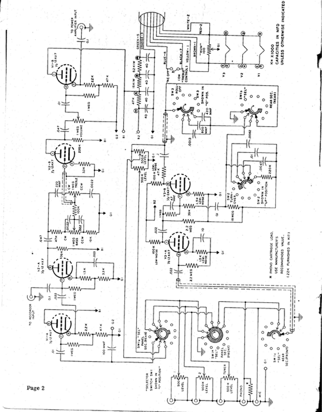 Heath Company WAP-2 Schematic