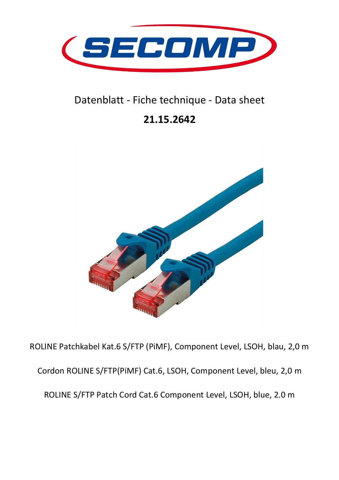 Roline 21.15.2642 User Manual