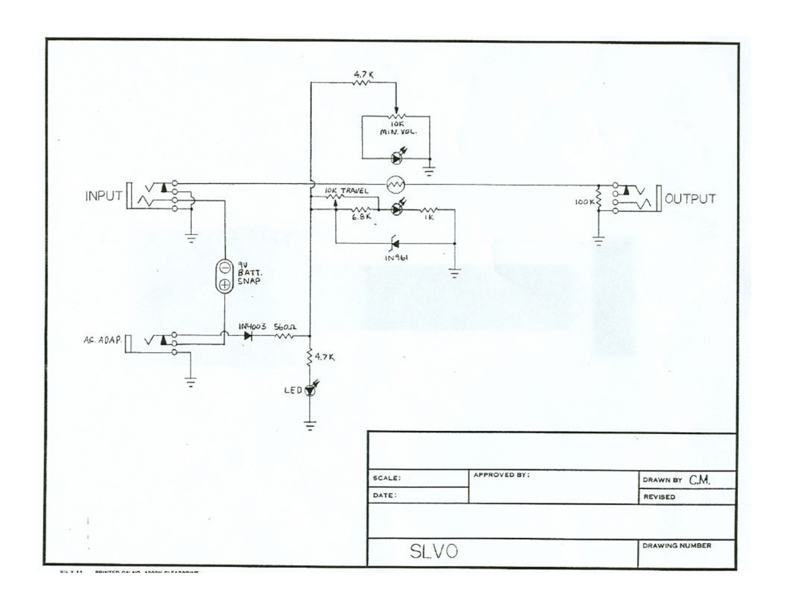 Morley pedals SLVOES Schematics