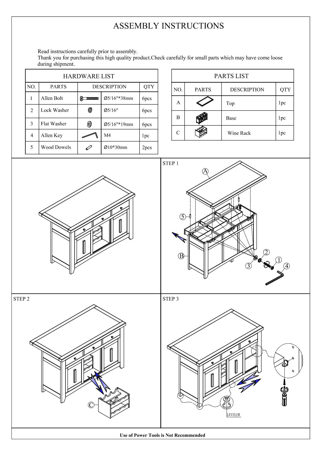 Sand & Stable W008295594 Installation & Assembly - ManualMachine.com
