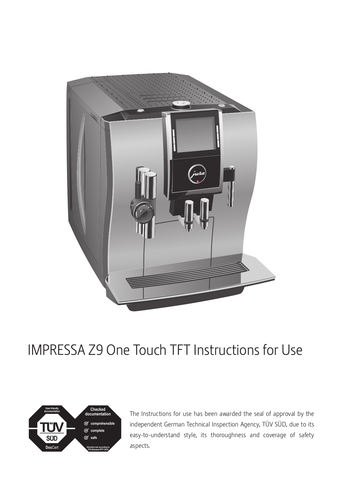 JURA 13734 Operating Instructions