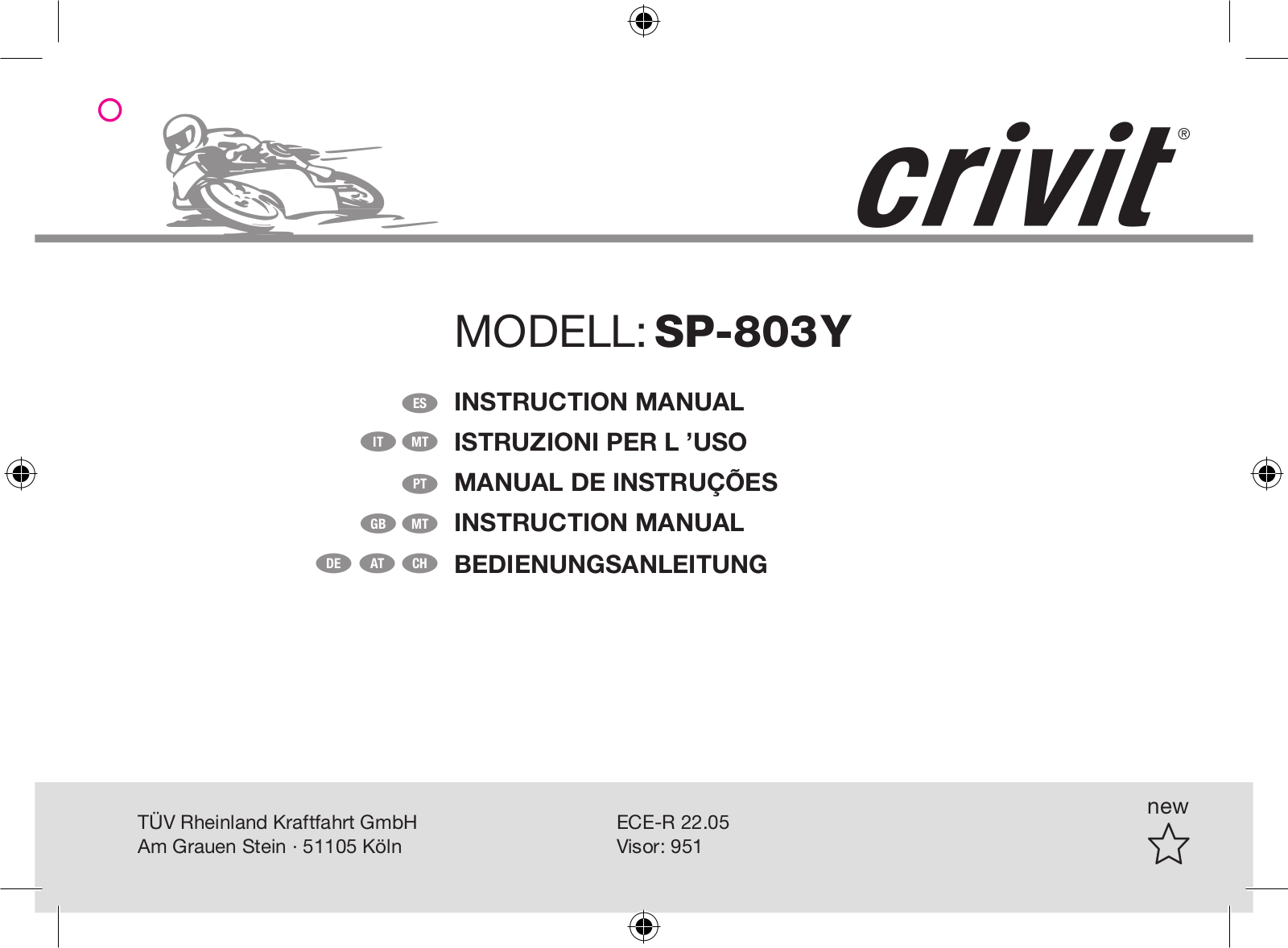 Crivit SP-803Y User Manual