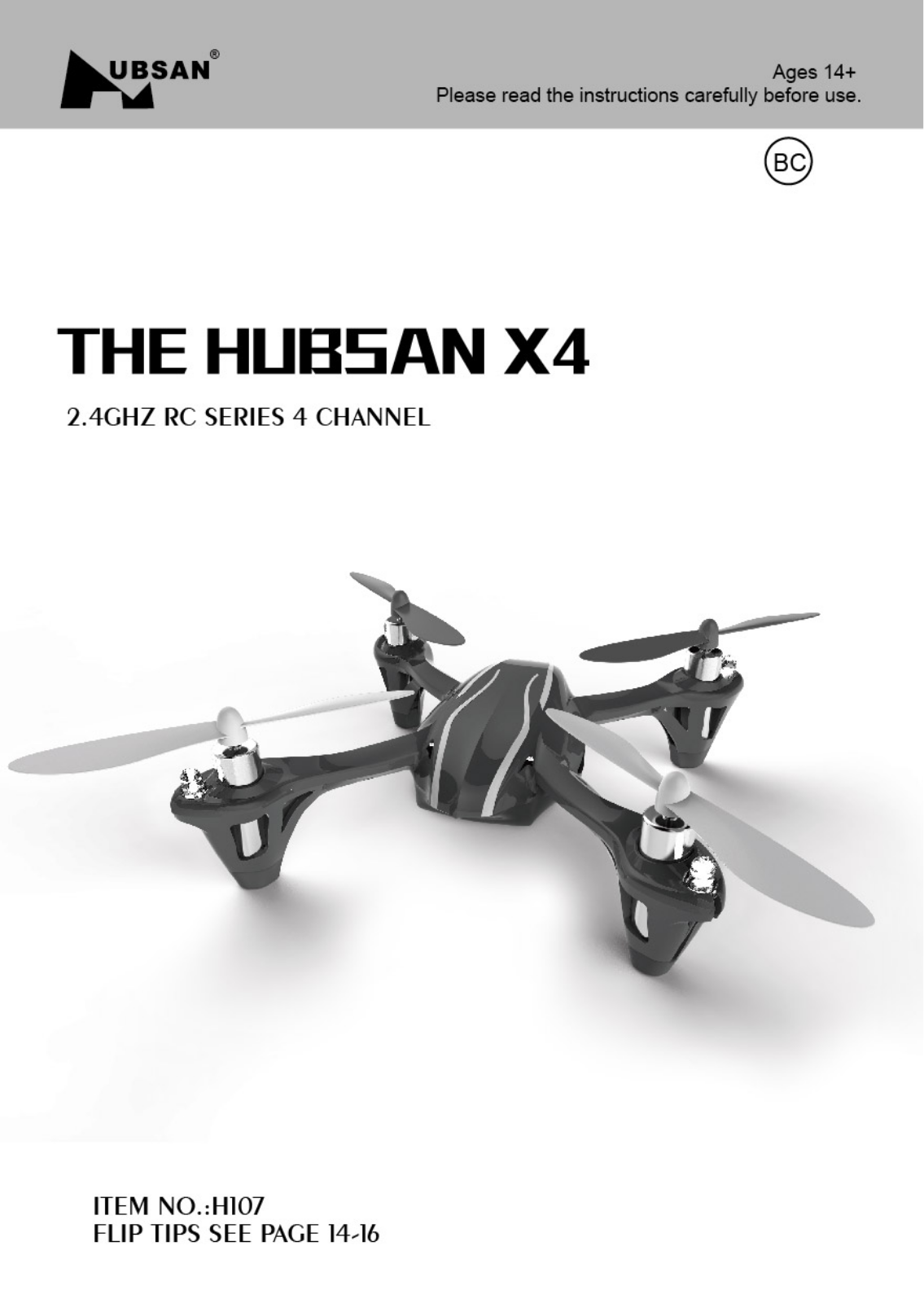 HUBSAN H107-A30, H107-16, H107-A11, H107-A07, H107-A28 User manual