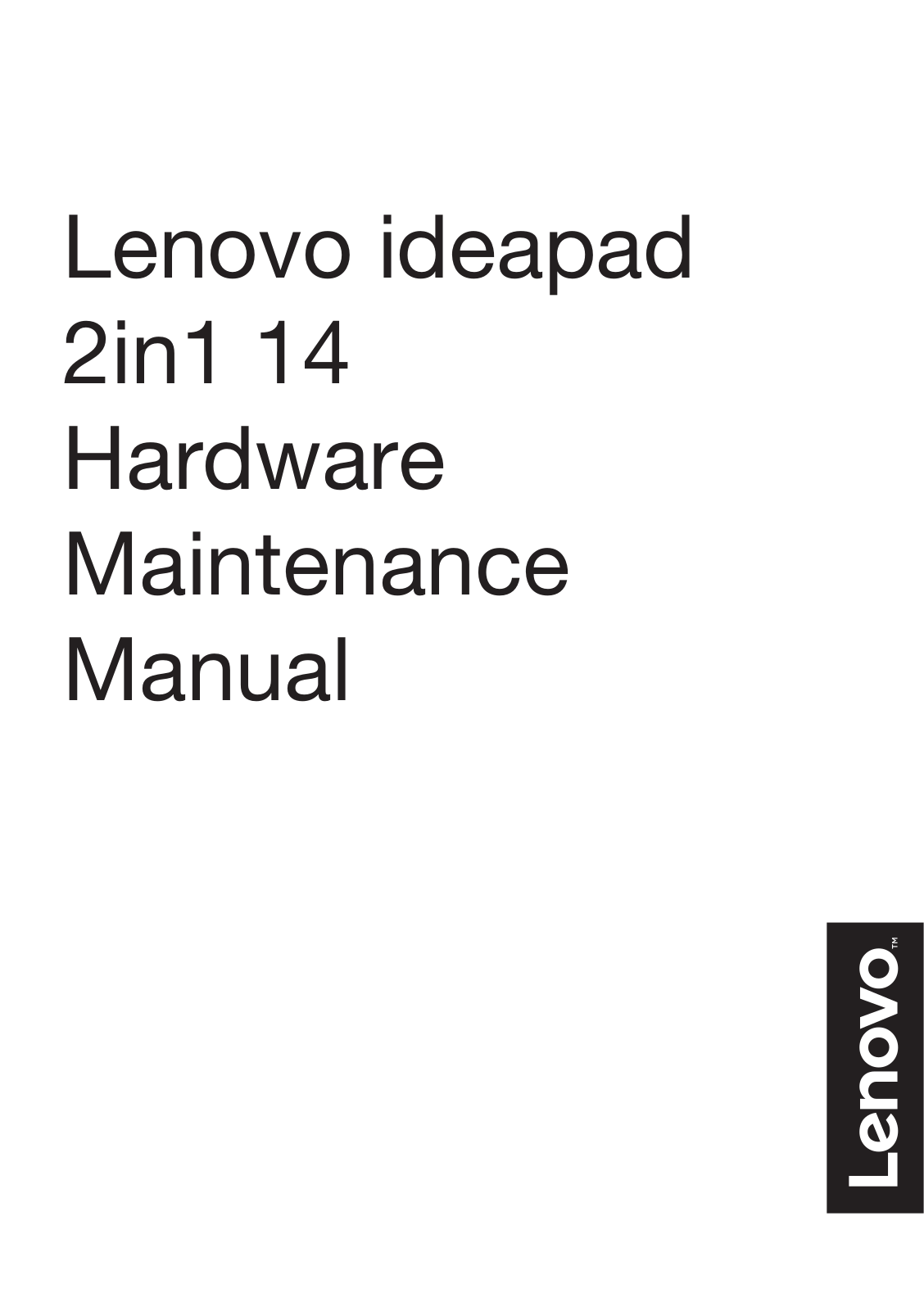 Lenovo 2IN1 14 User Manual