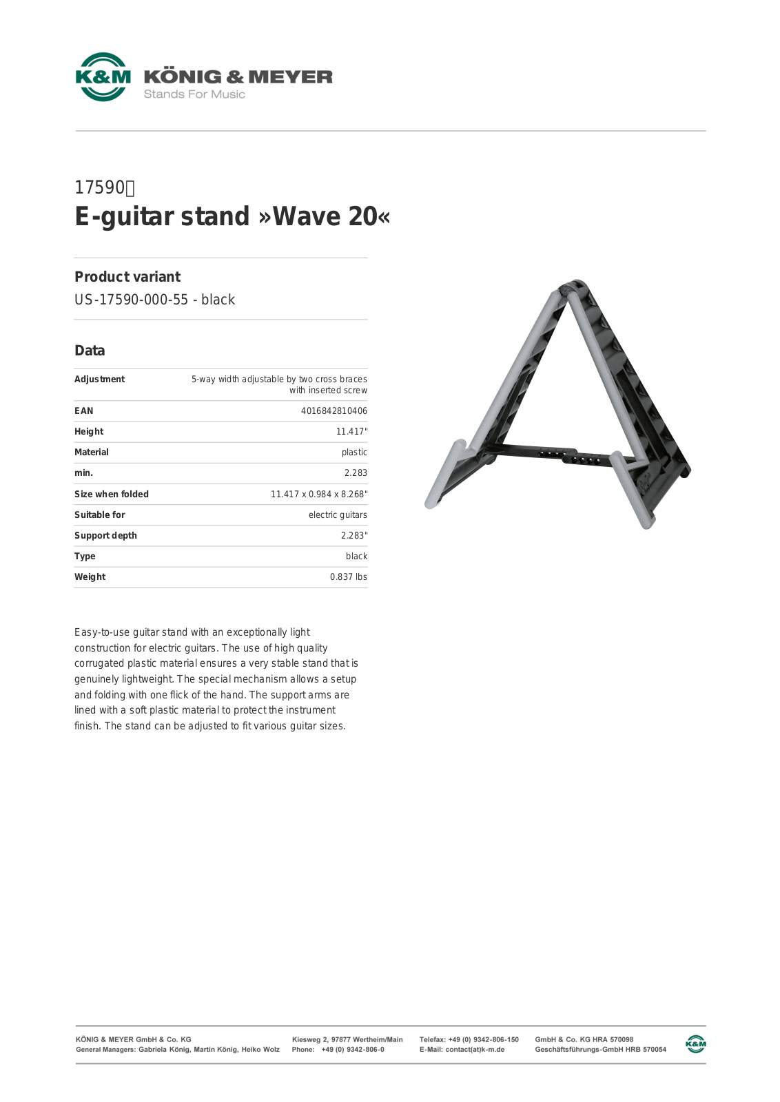 K&M 17590 Data Sheet