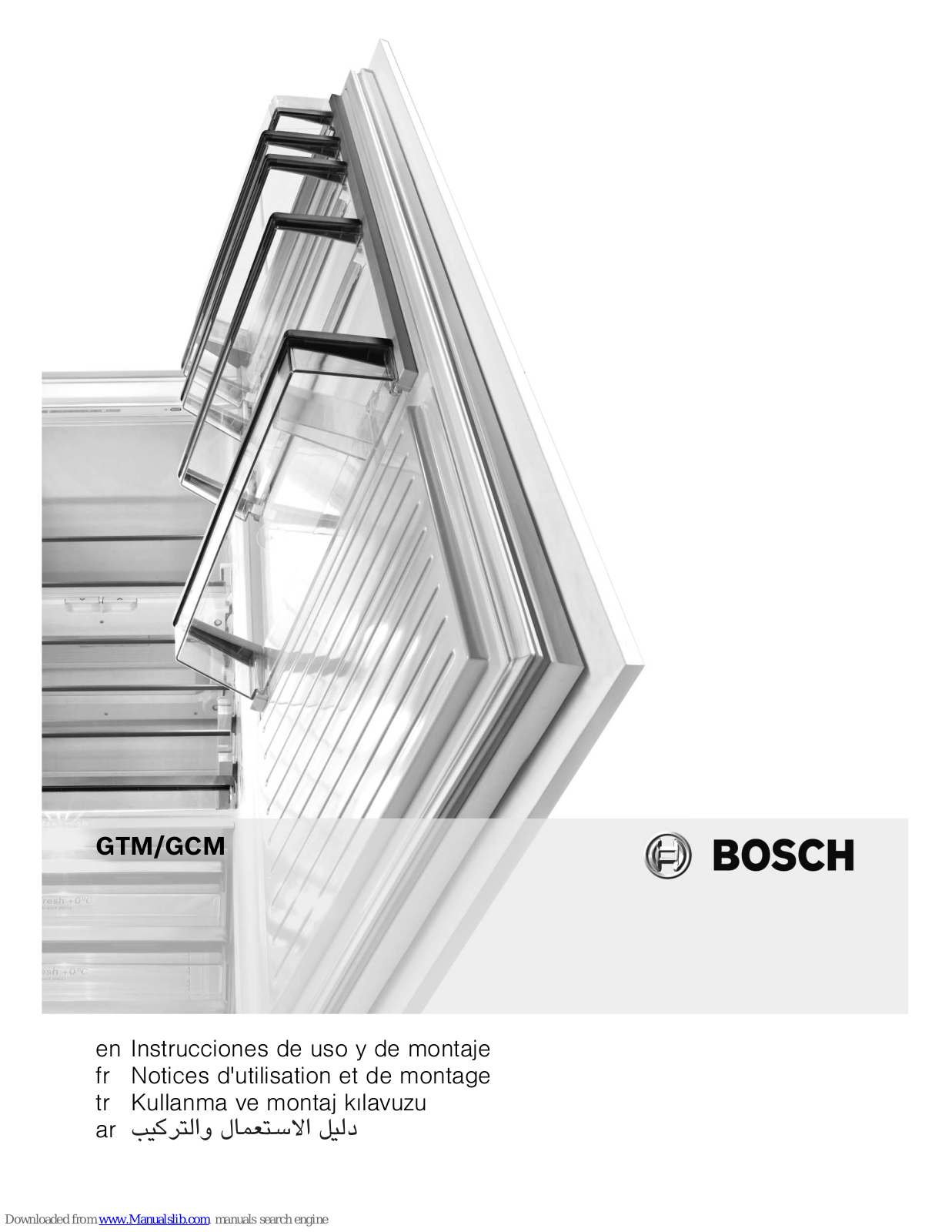 Bosch GCM24AW20G, GCM34AW20G Instructions For Use Manual