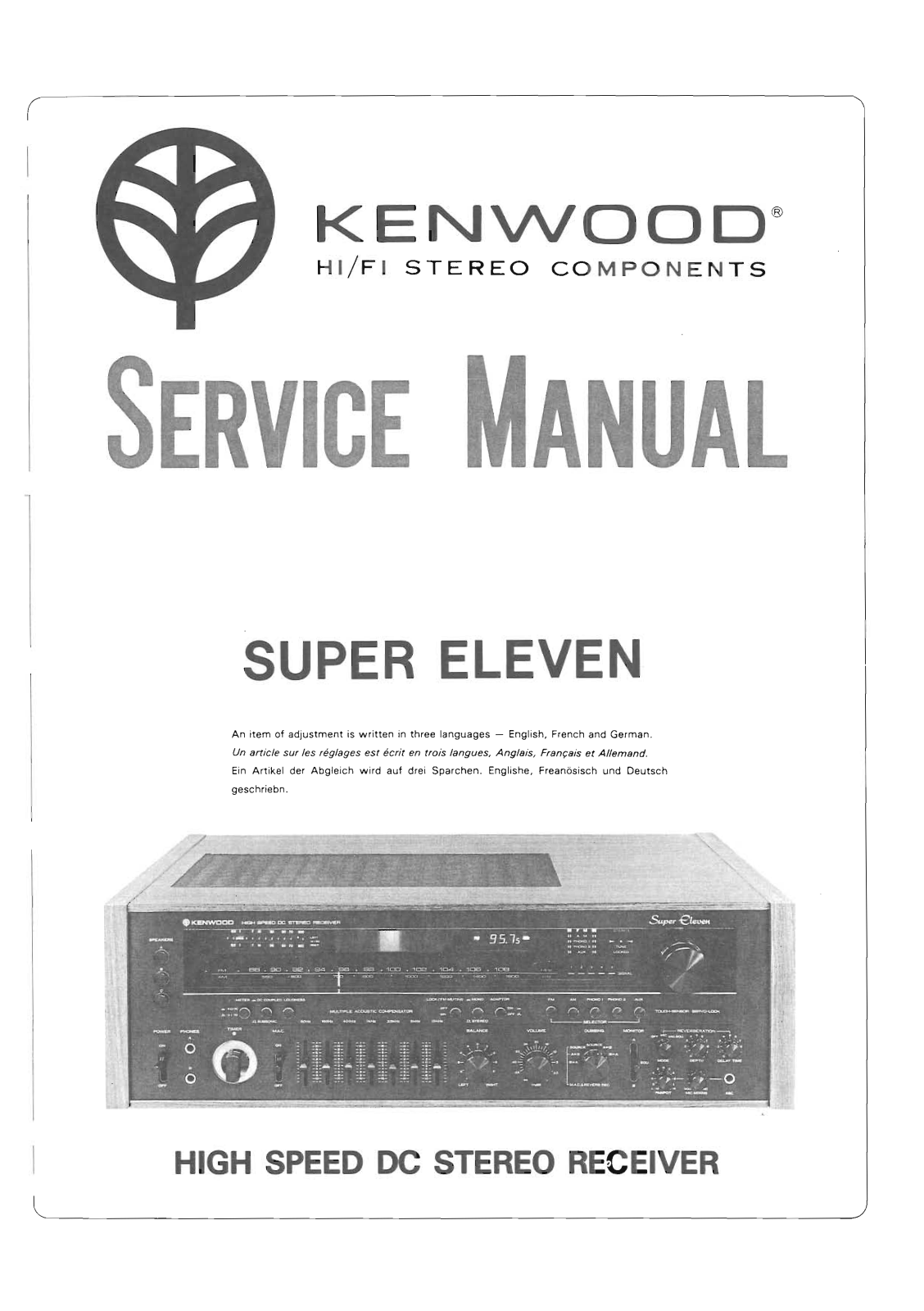 Kenwood Super-Eleven Service Manual