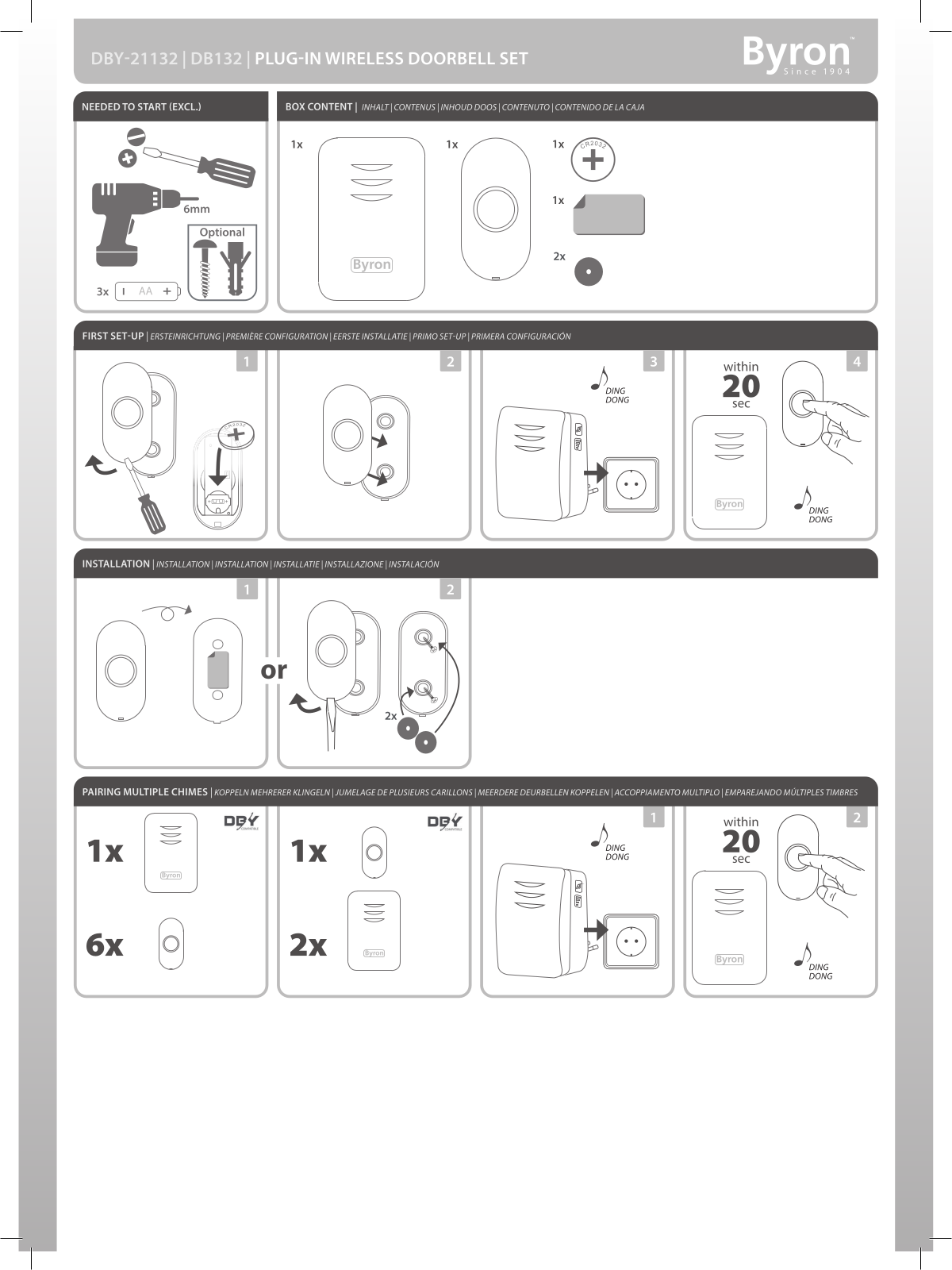 BYRON BYR DBY-21132 Instructions - ManualMachine.com