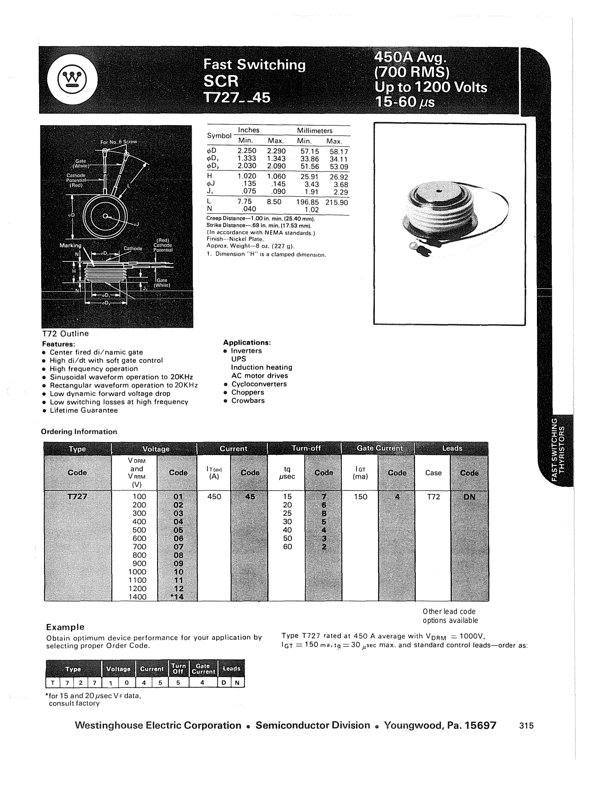 Powerex T727__45 Data Sheet - ManualMachine.com