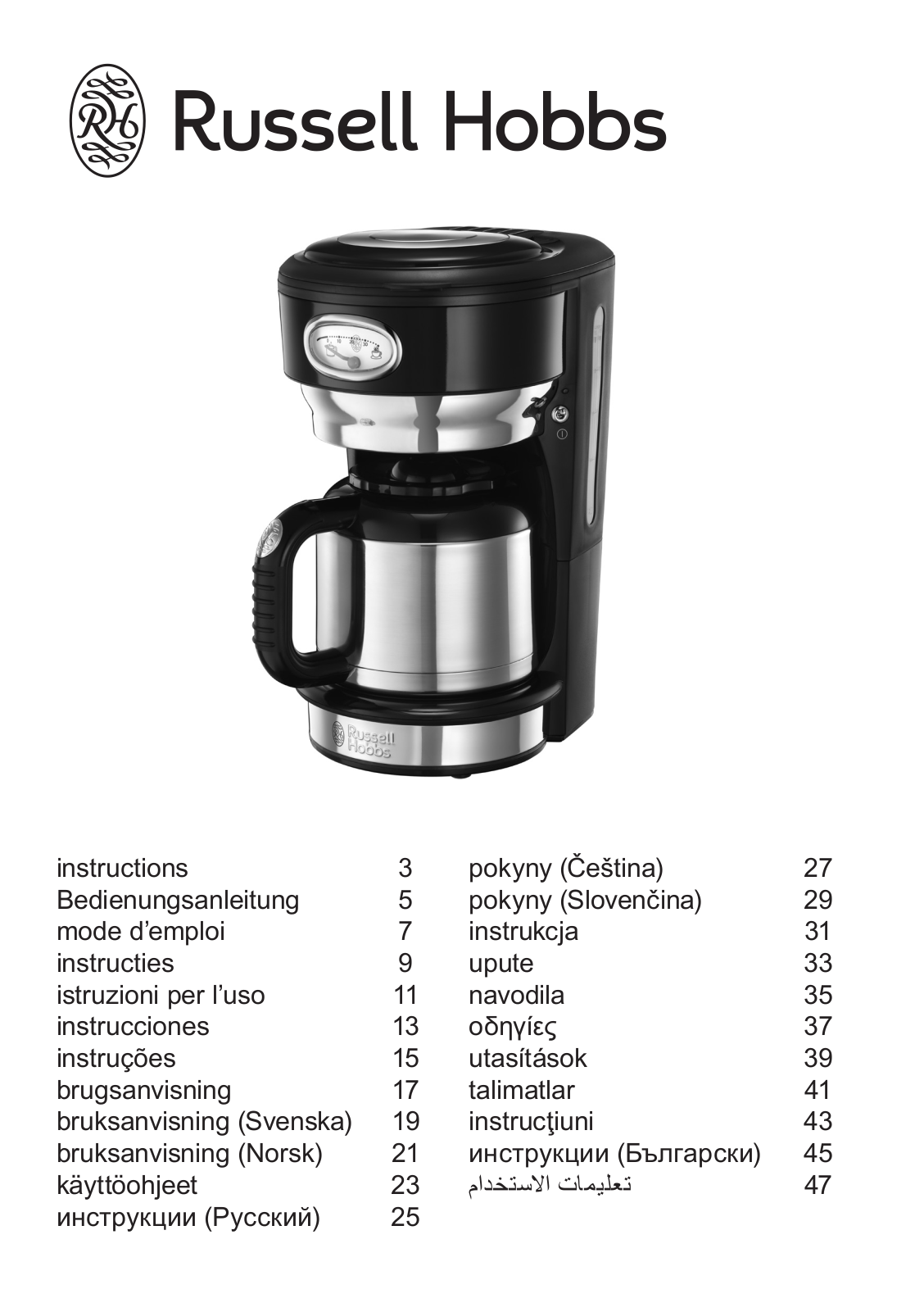 Russell Hobbs 21711-56 operation manual