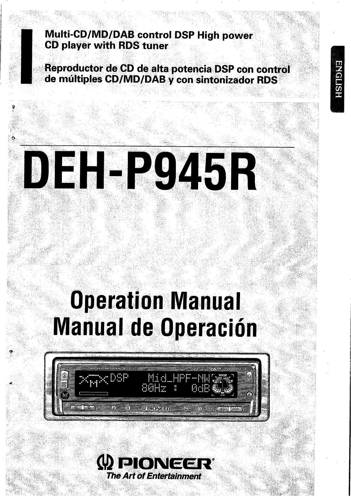 Pioneer DEH-P945R User Manual