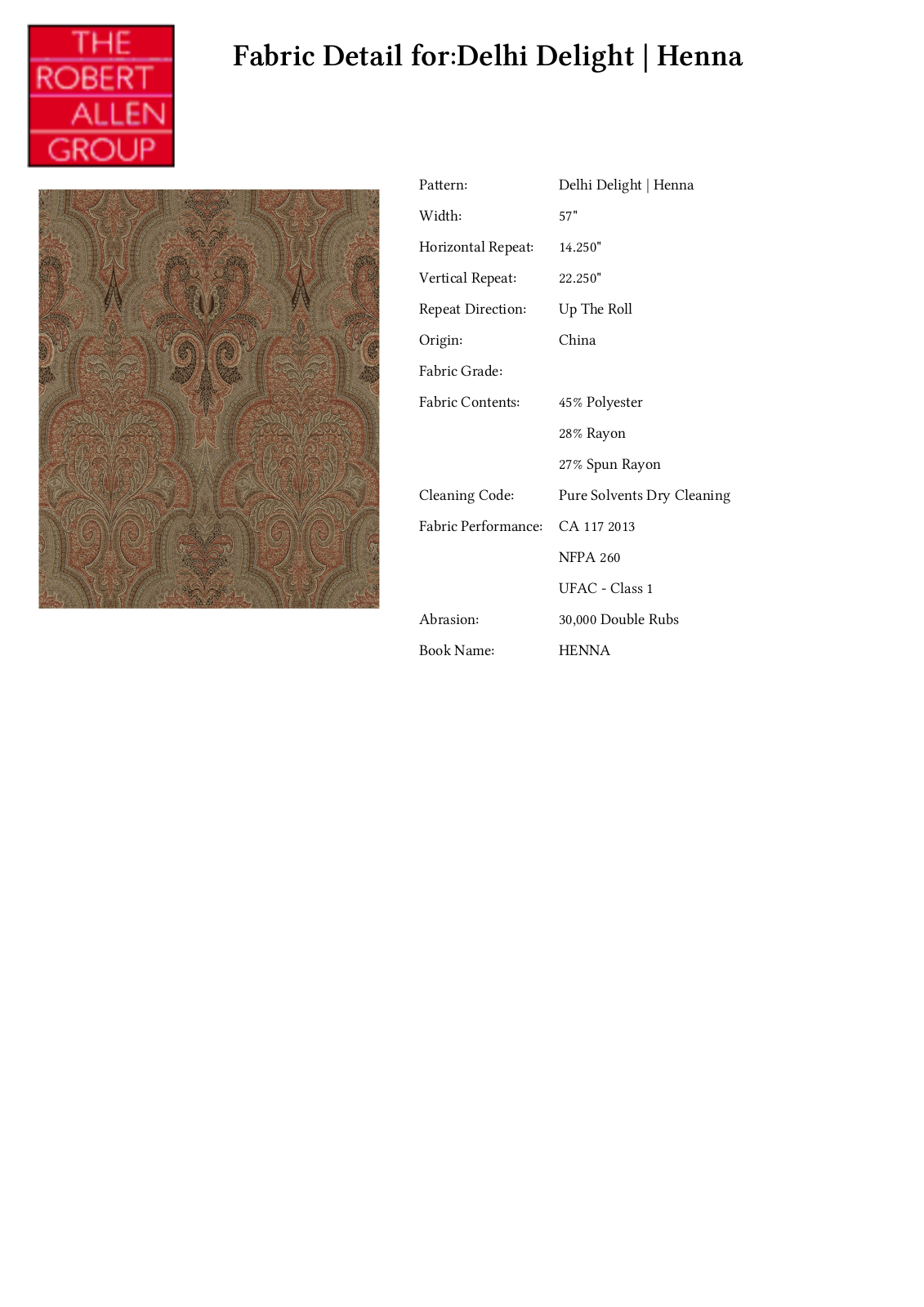 Robert Allen RALF1829 Specifications - ManualMachine.com