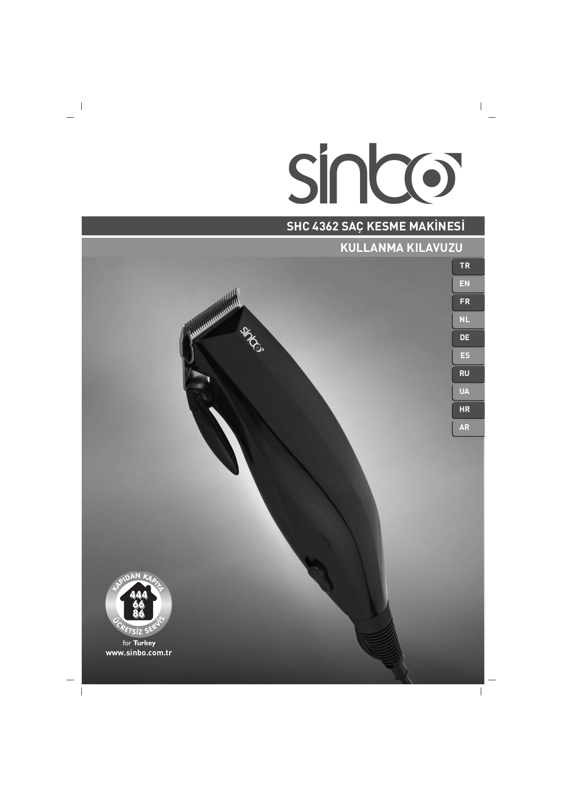 Sinbo SHC 4362 User Manual