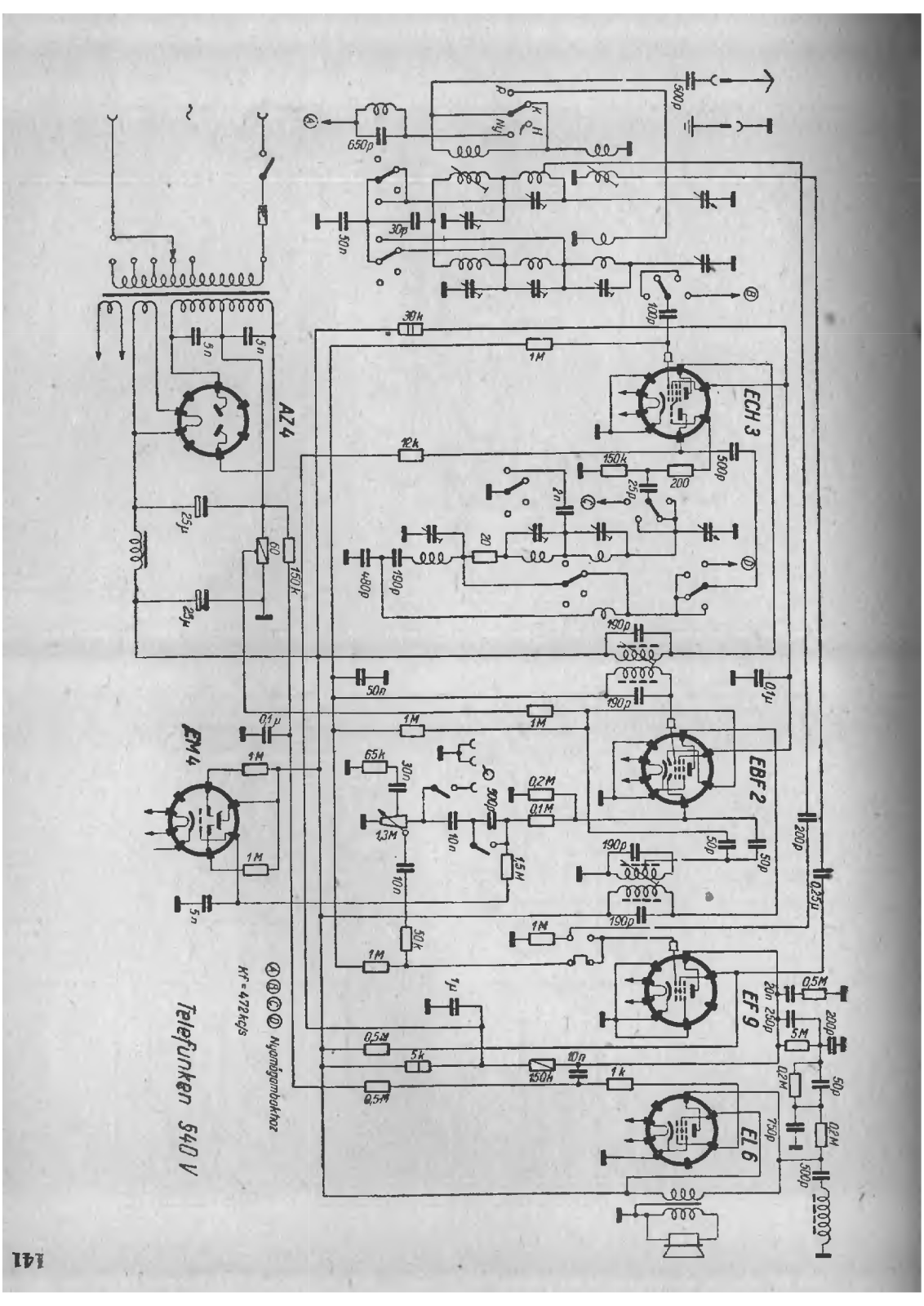 Telefunken 540V Schematic - ManualMachine.com