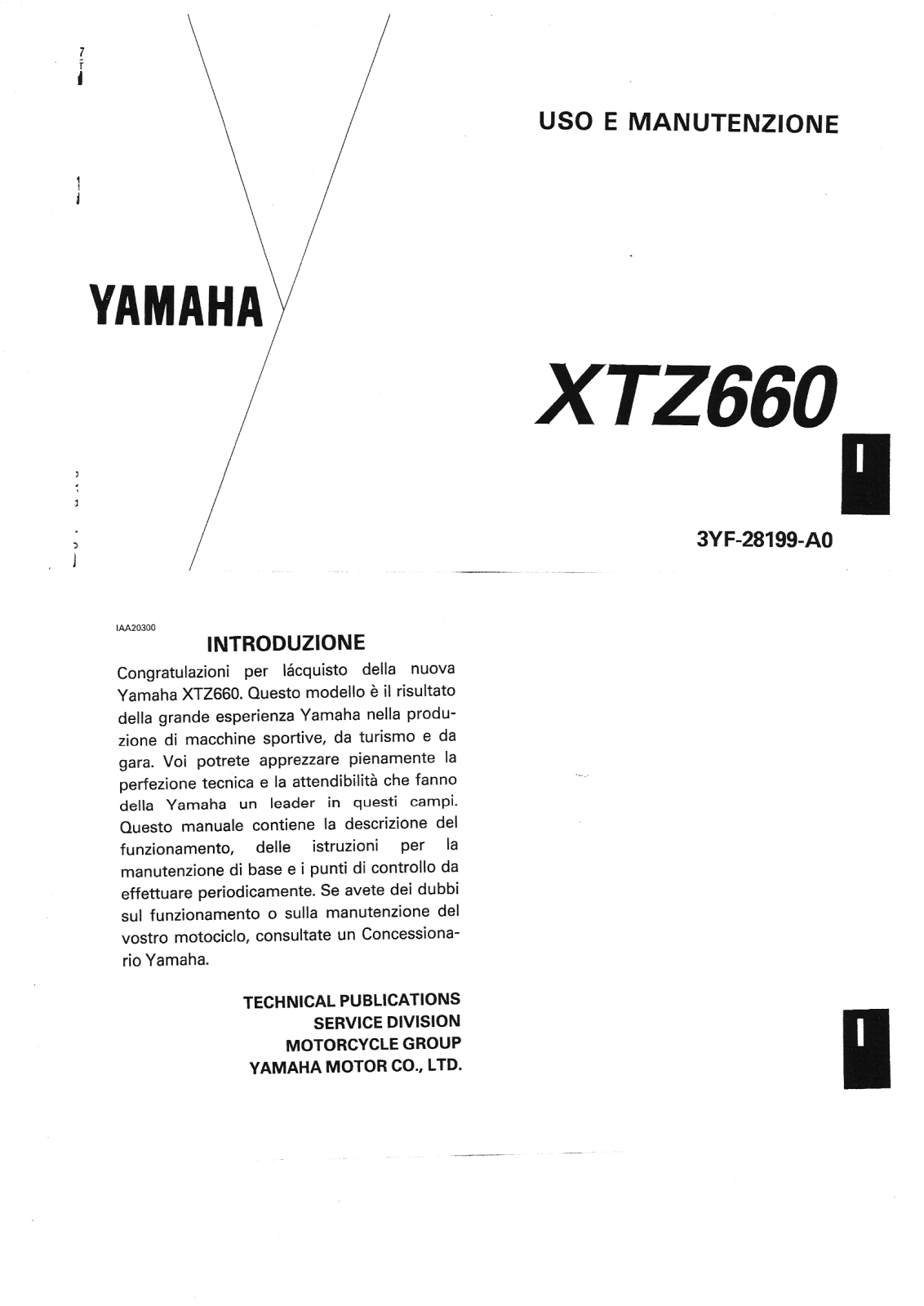 yamaha xtz660 user manual