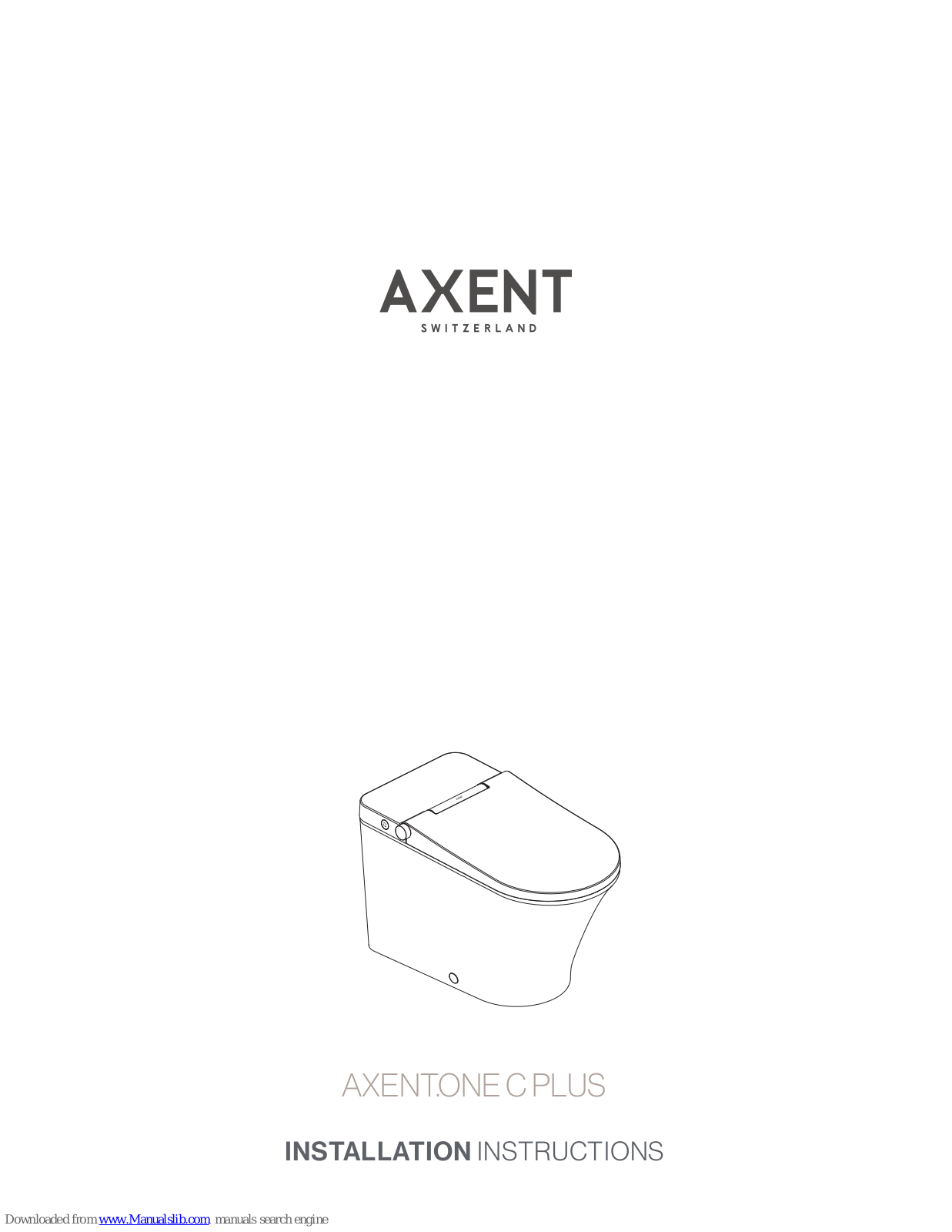 Axent ONE C PLUS Installation Instructions Manual