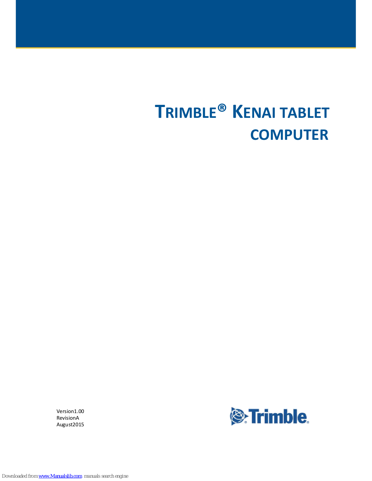 Trimble KENAI User Manual