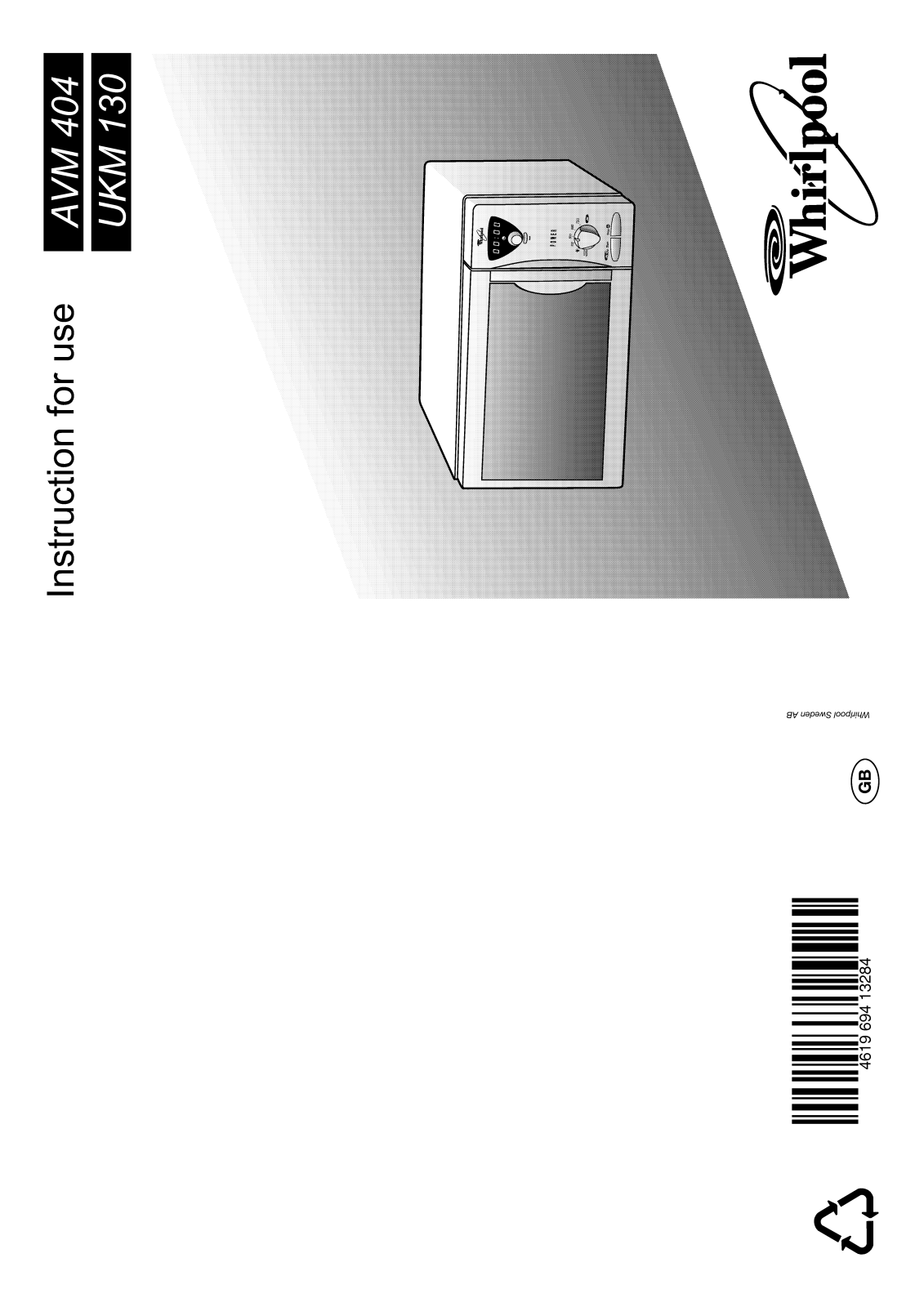 Whirlpool UKM 130/1 WH INSTRUCTION FOR USE