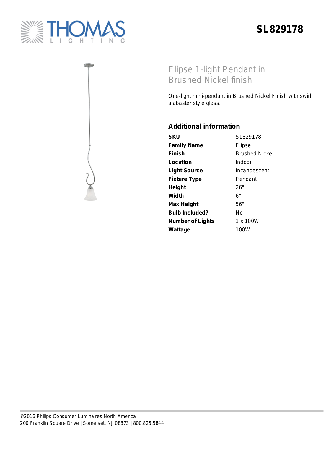 Thomas Lighting SL829178 User Manual - ManualMachine.com