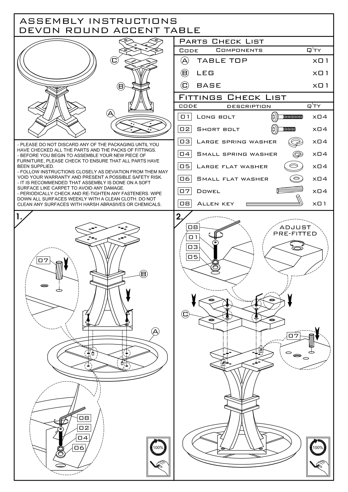 Essentials for Living 6067SW, 6067RJAV Assembly Guide