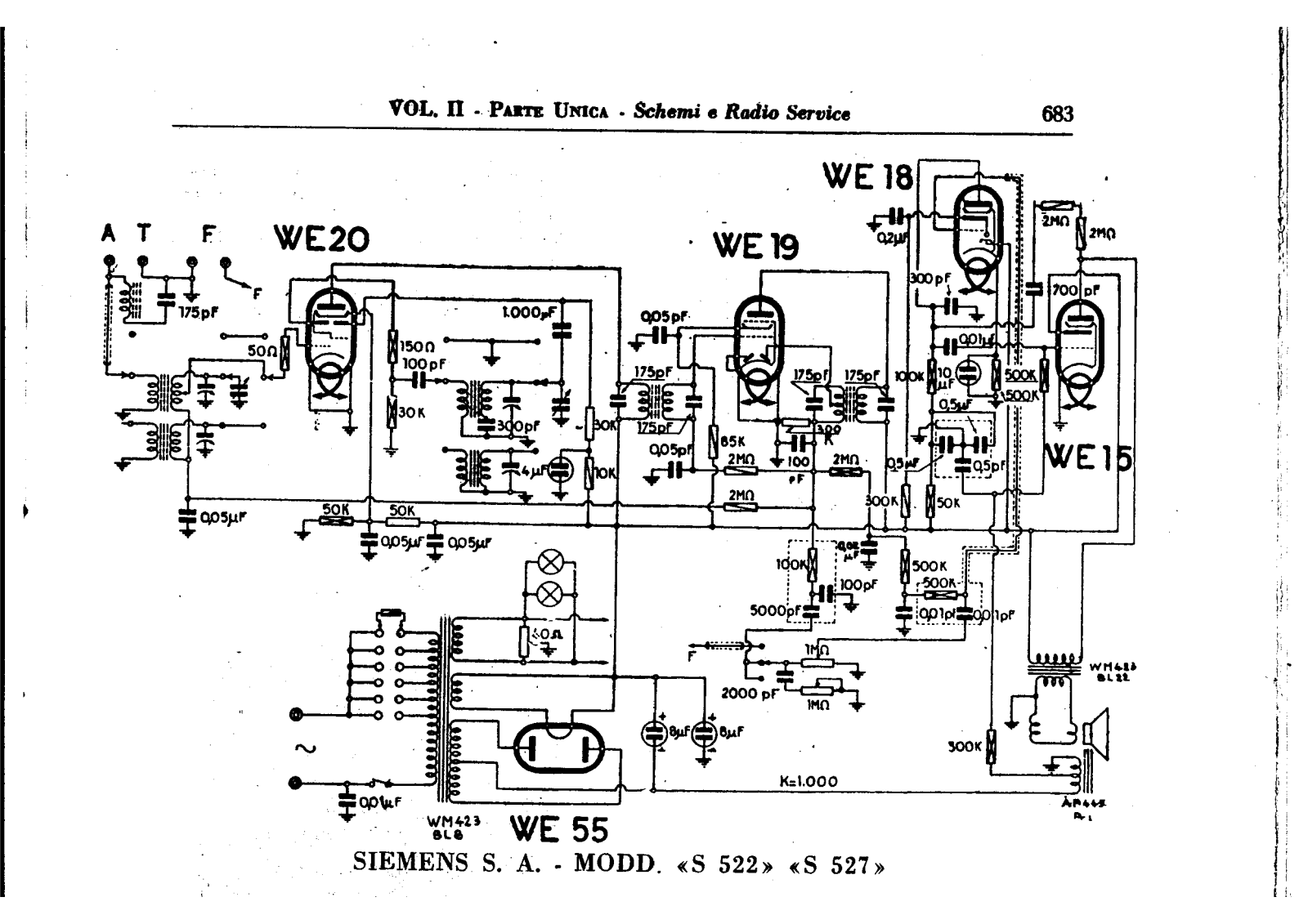 Siemens s 522, s 527 schematic
