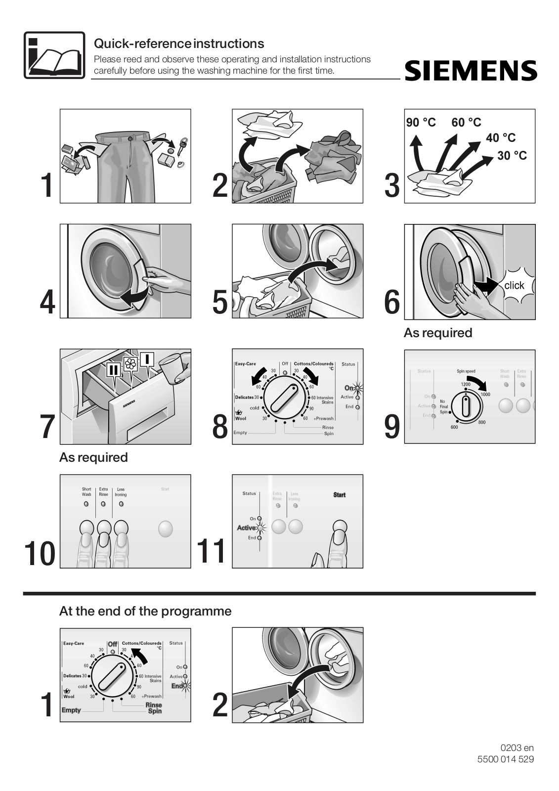 Siemens WXLM122 Quick reference guide