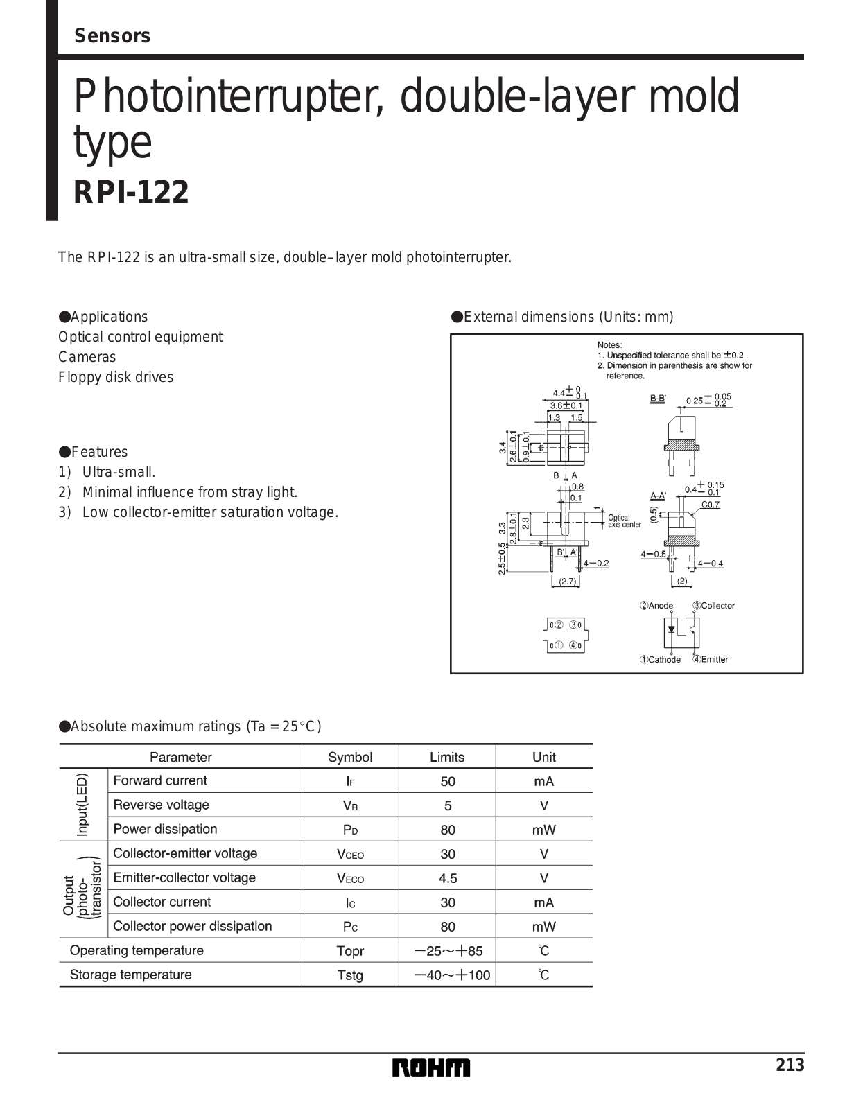 Rainbow Electronics RPI-122 User Manual