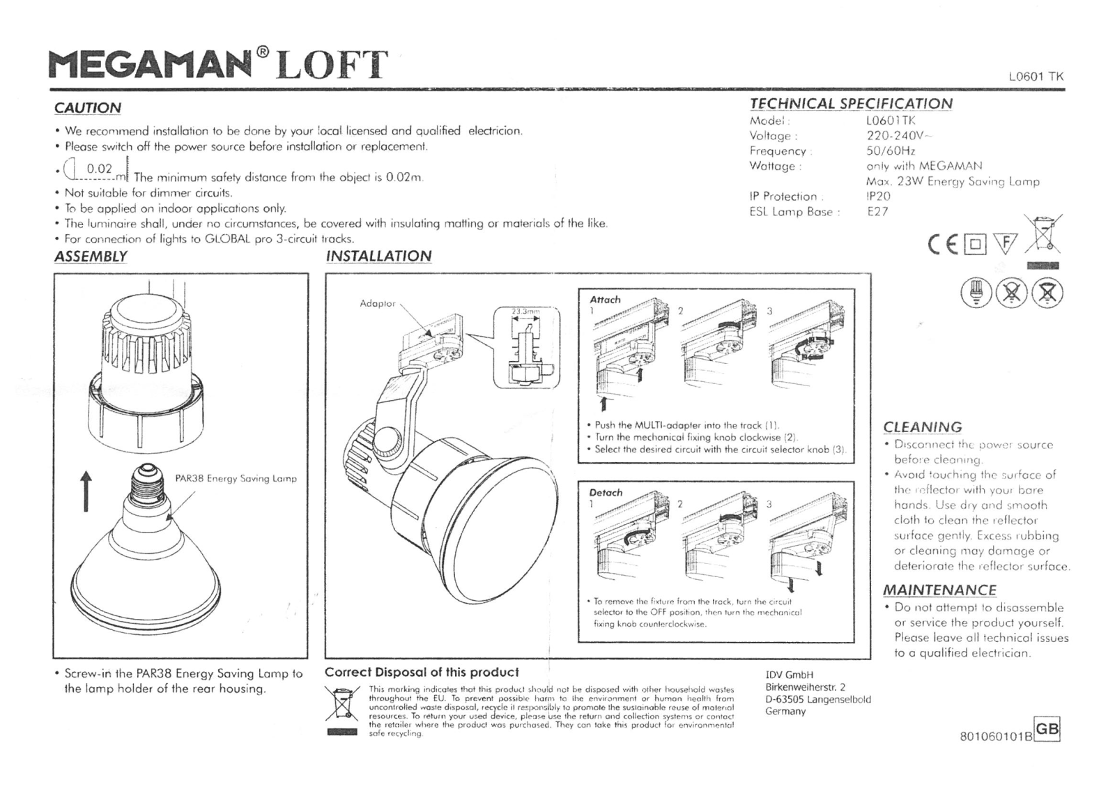 Megatron MT78240, MT78250 User guide