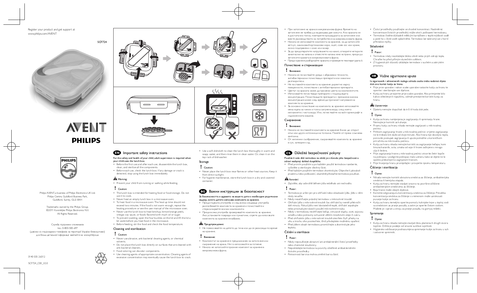 Philips SCF724/00 User Manual