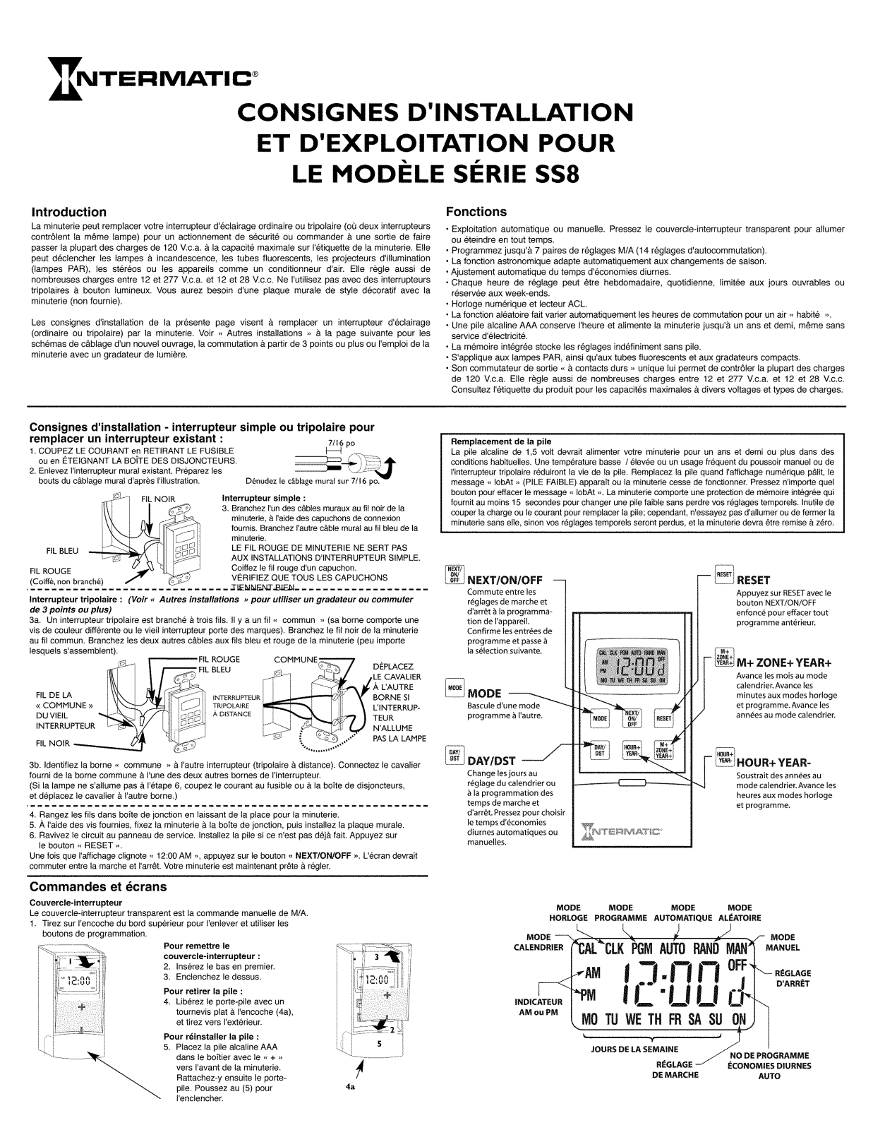 Intermatic 158SS11365 User Manual