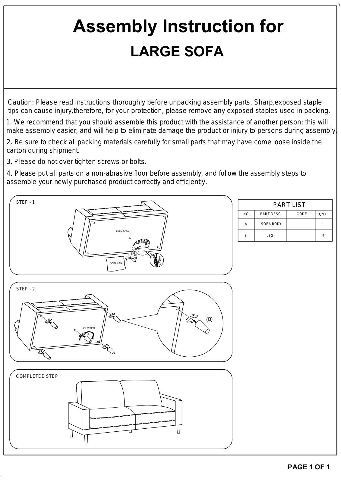 Mercury Row PCKE2746 Installation & Assembly - ManualMachine.com