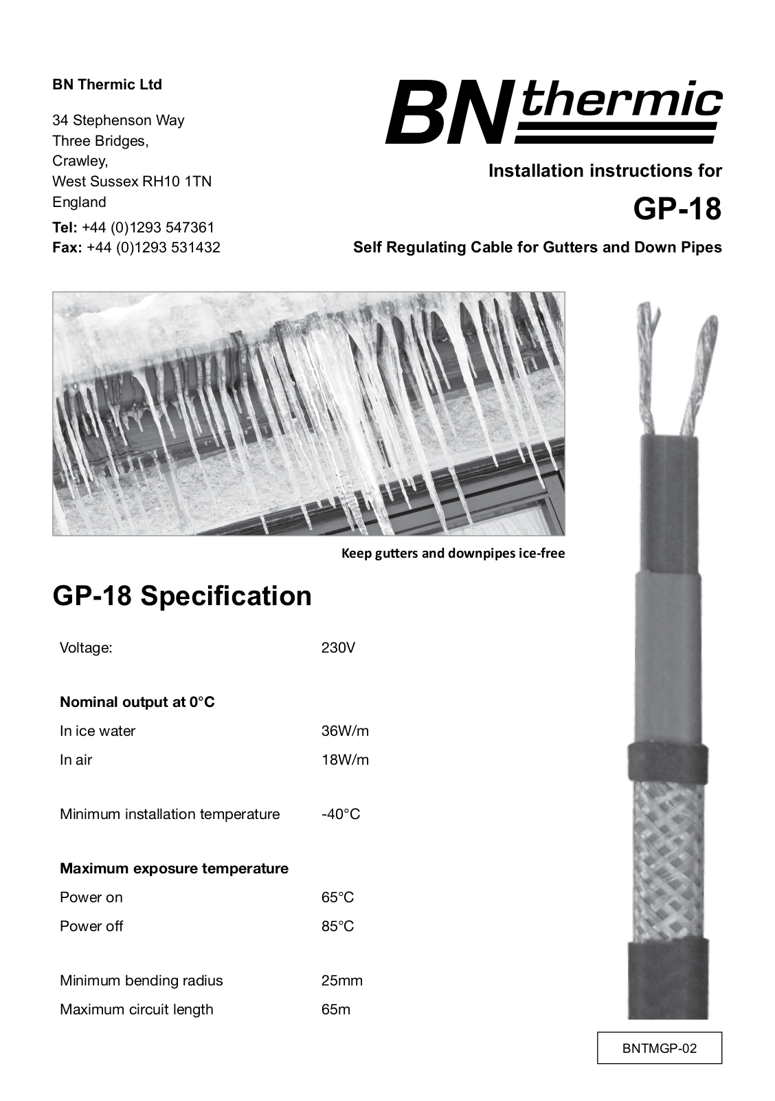 BN Thermic GC-P User guide - ManualMachine.com