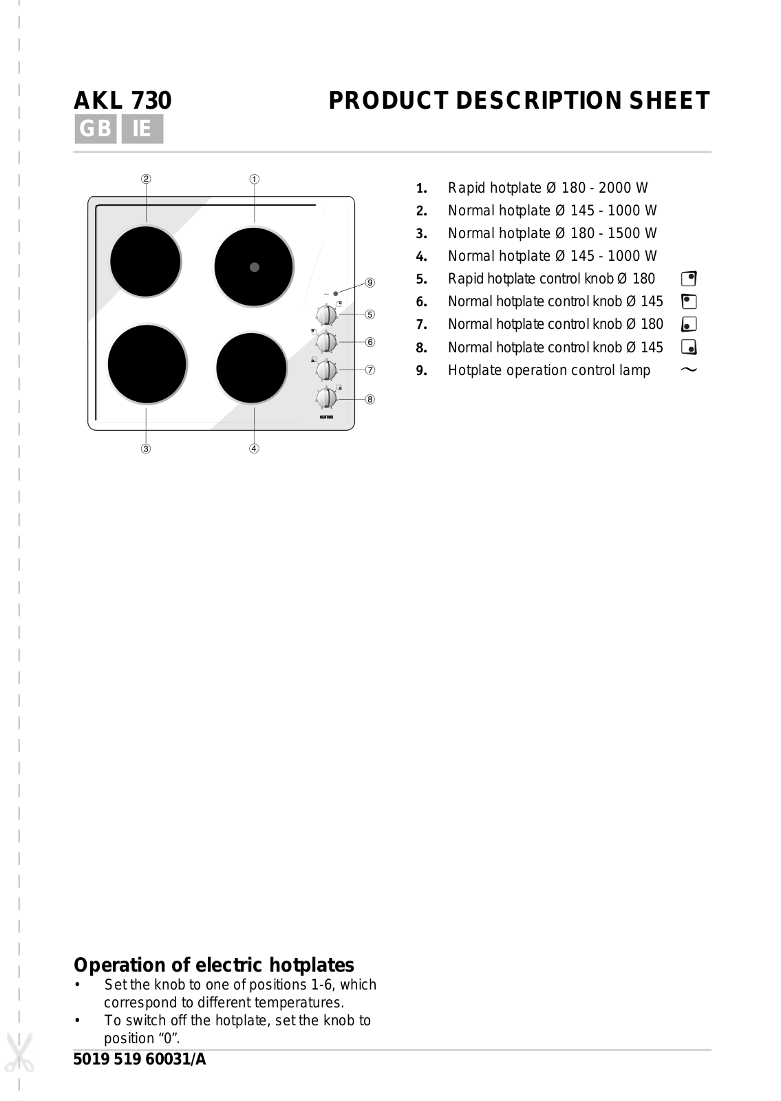 Whirlpool AKL 730/WH, AKL 730/IX, AKL 730/BR, AKL 730/JA, AKL 7000/WH PROGRAM CHART