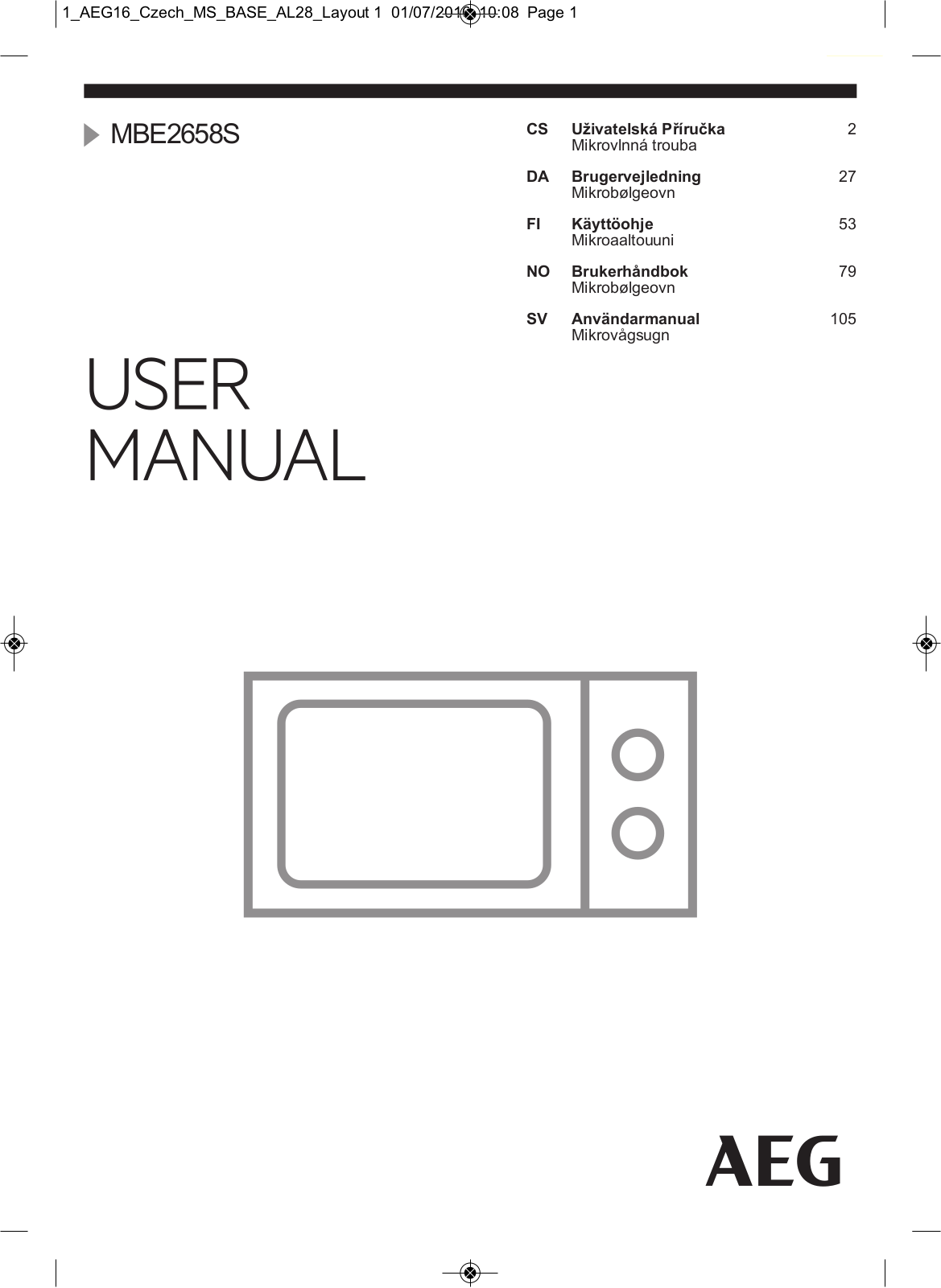 AEG MBE2658S-M User Manual