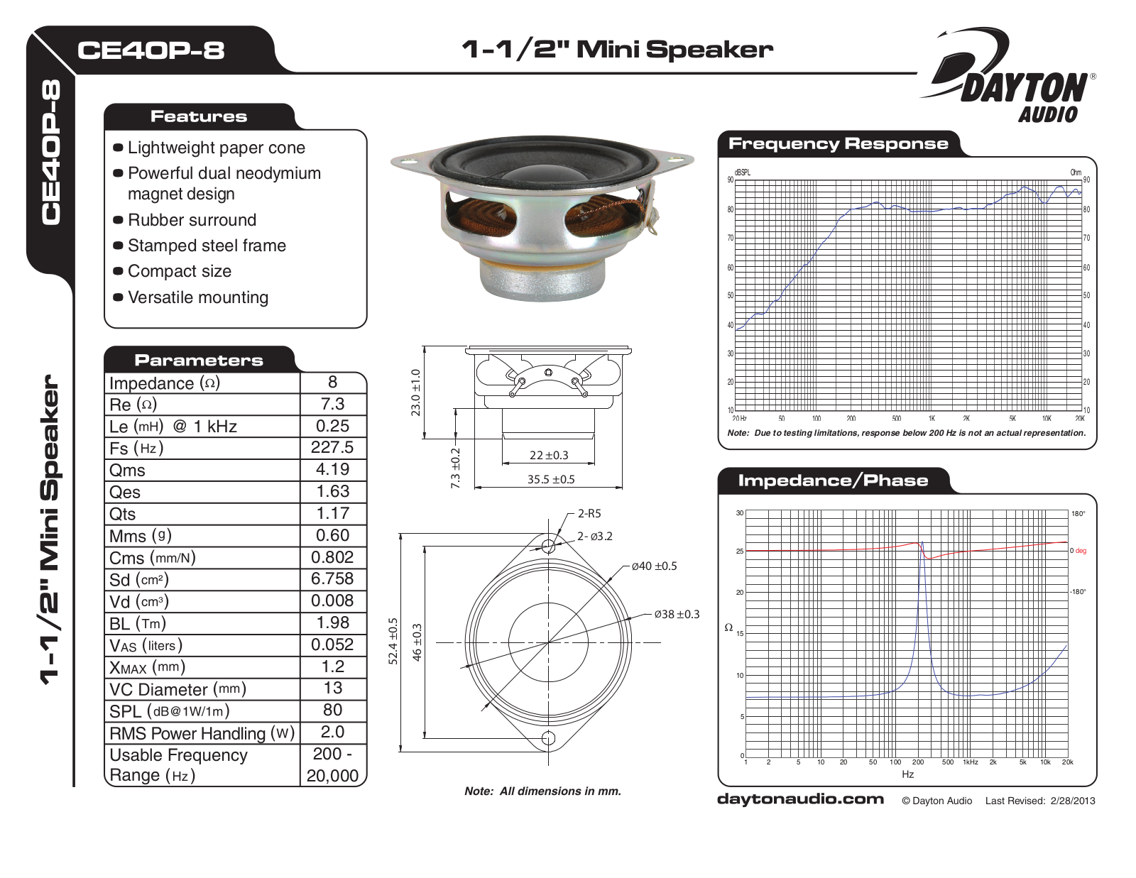 Dayton CE40P-8 1-1 User Manual